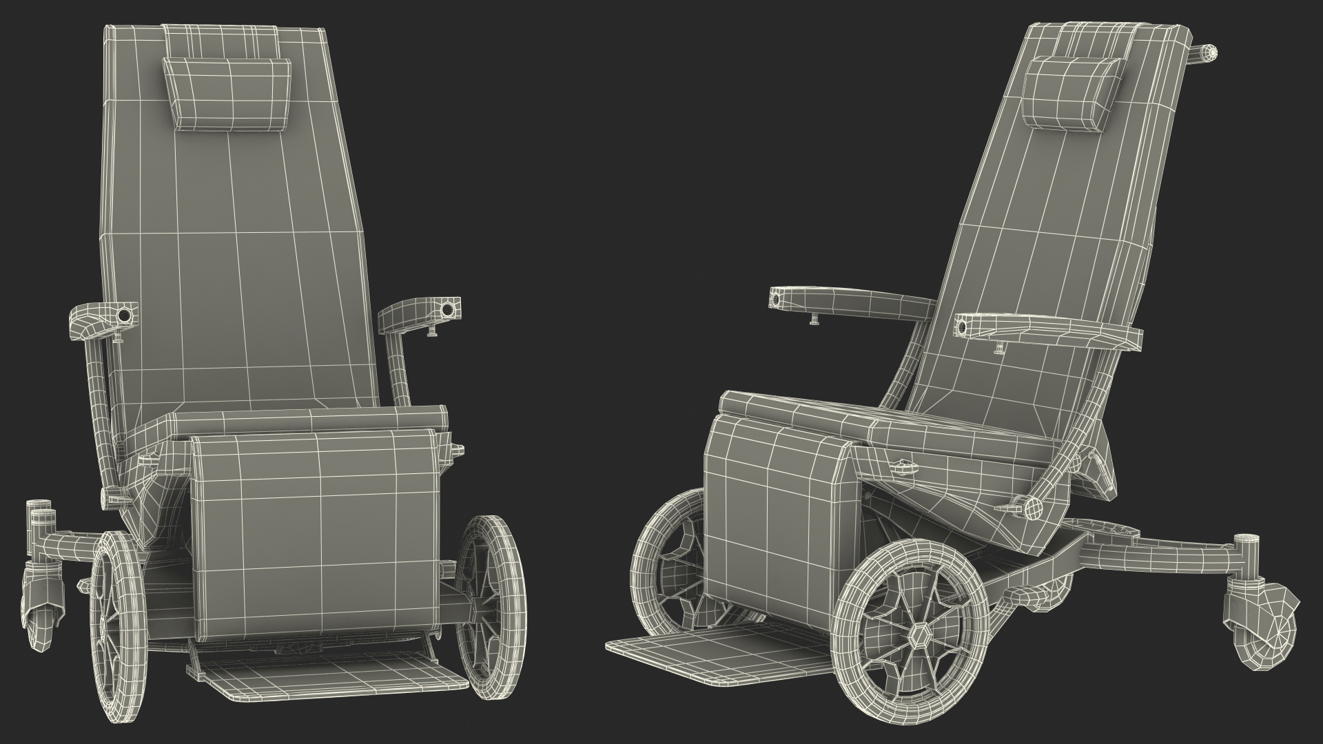 3D Multifunctional Transport Chair