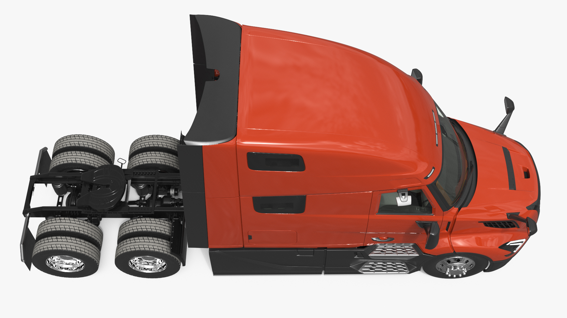 Aerodynamic Sleeper Cab Tractor Unit, view 12