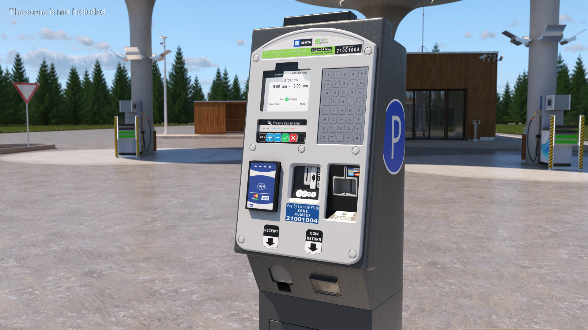3D Digital Parking Meter
