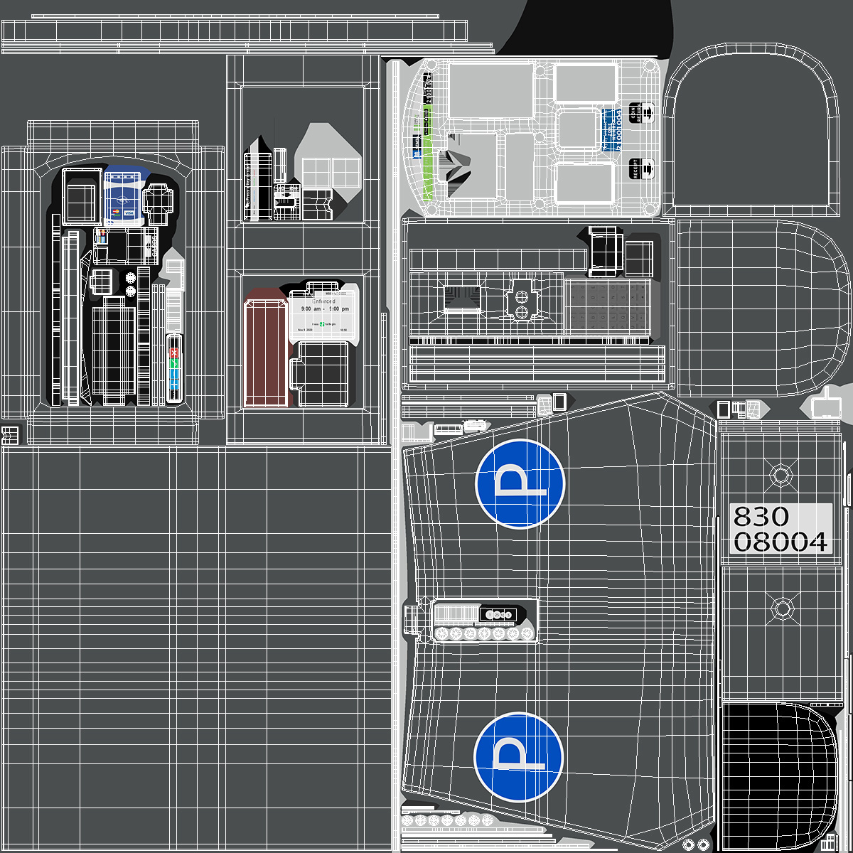 3D Digital Parking Meter