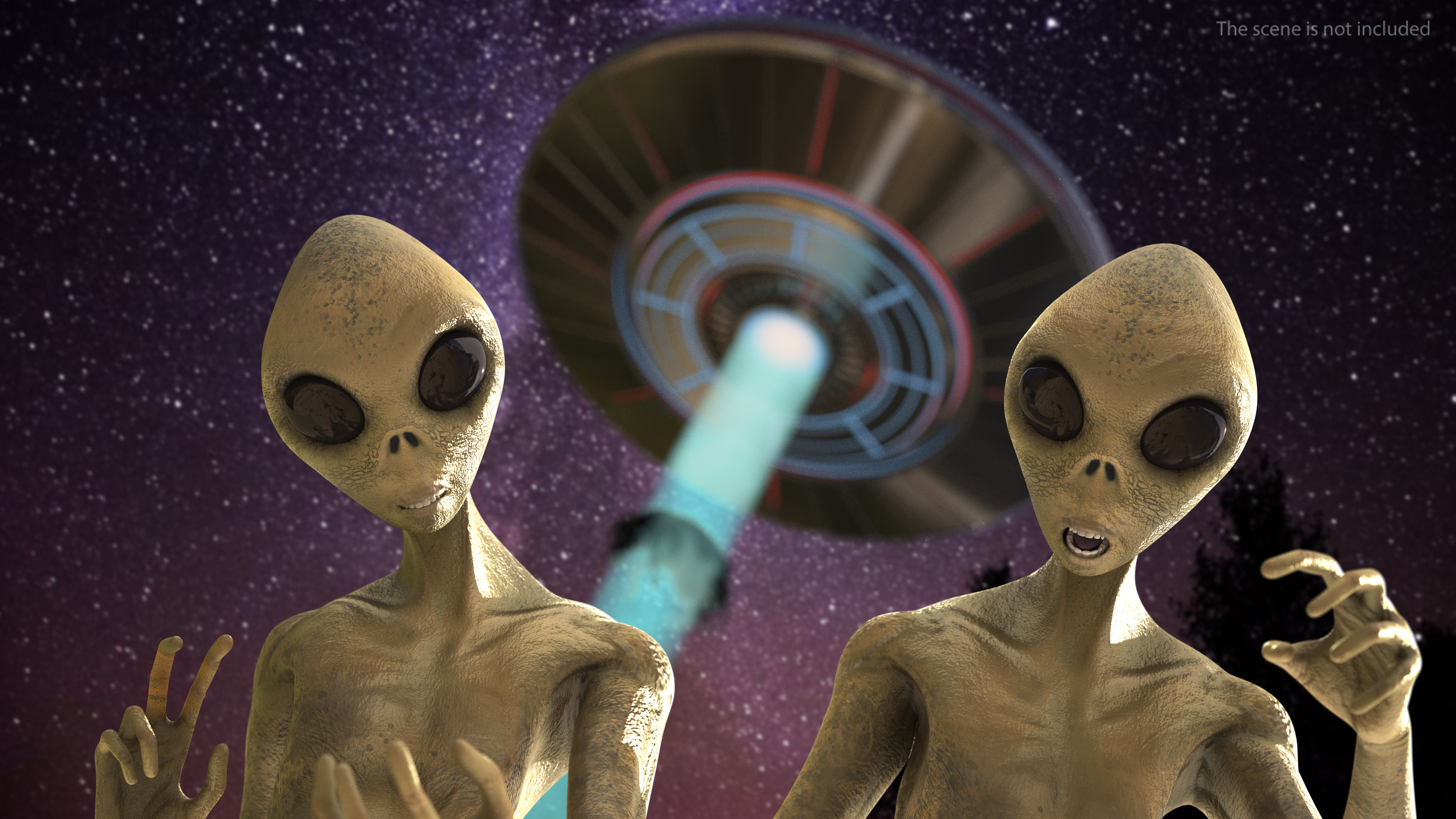 3D model Humanoid Alien Creature Rigged