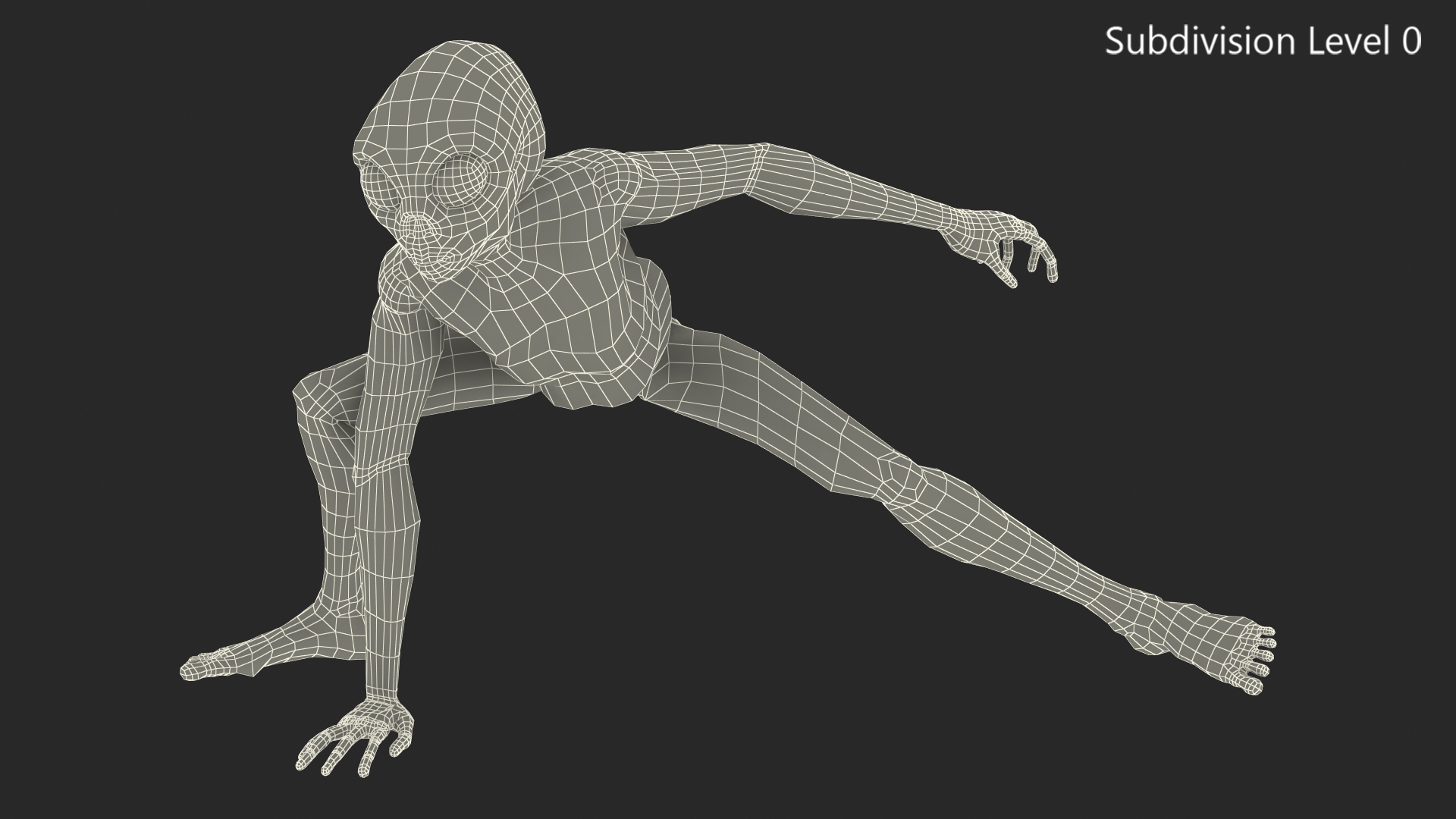 3D model Humanoid Alien Creature Rigged