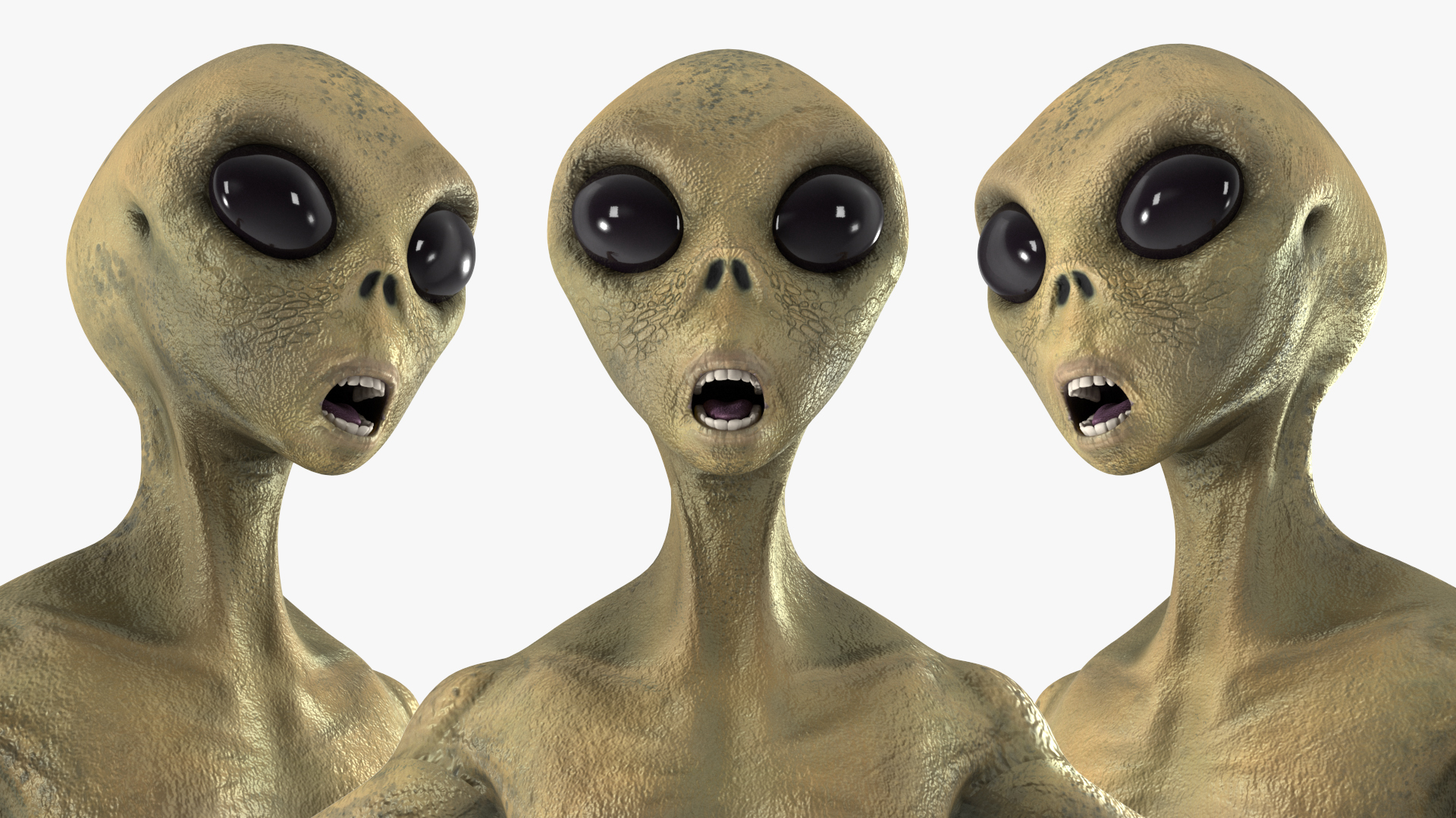 3D model Humanoid Alien Creature Rigged