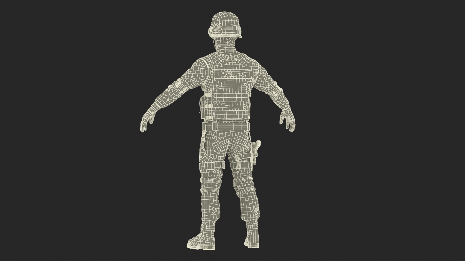 3D model SWAT Police Officer Rigged for Maya