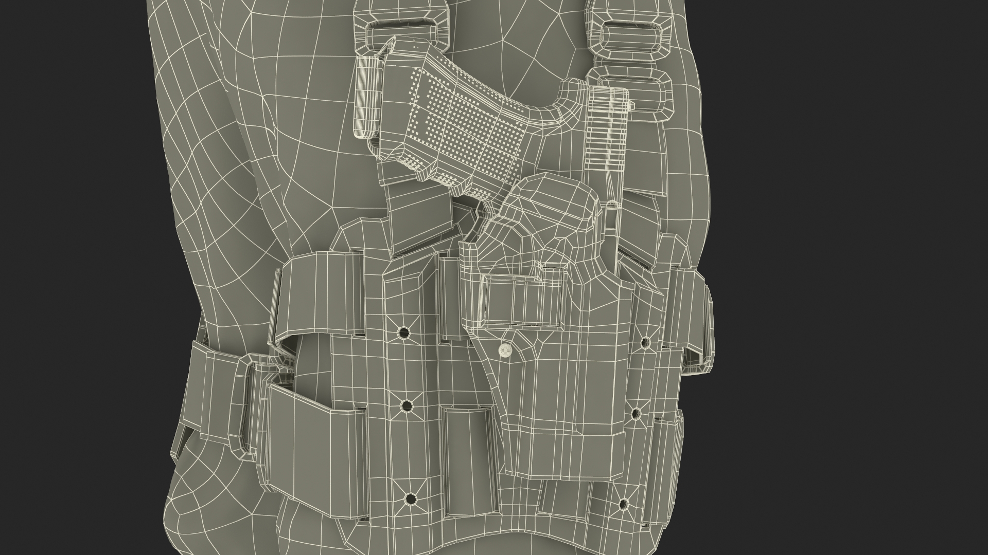 3D model SWAT Police Officer Rigged for Maya