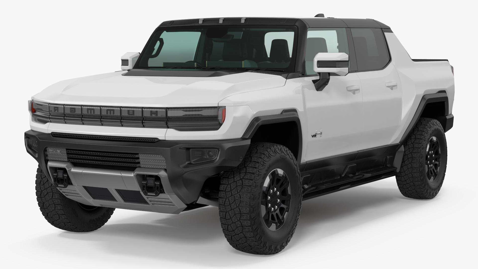 GMC Hummer EV PICKUP Lights Off Rigged for Cinema 4D 3D