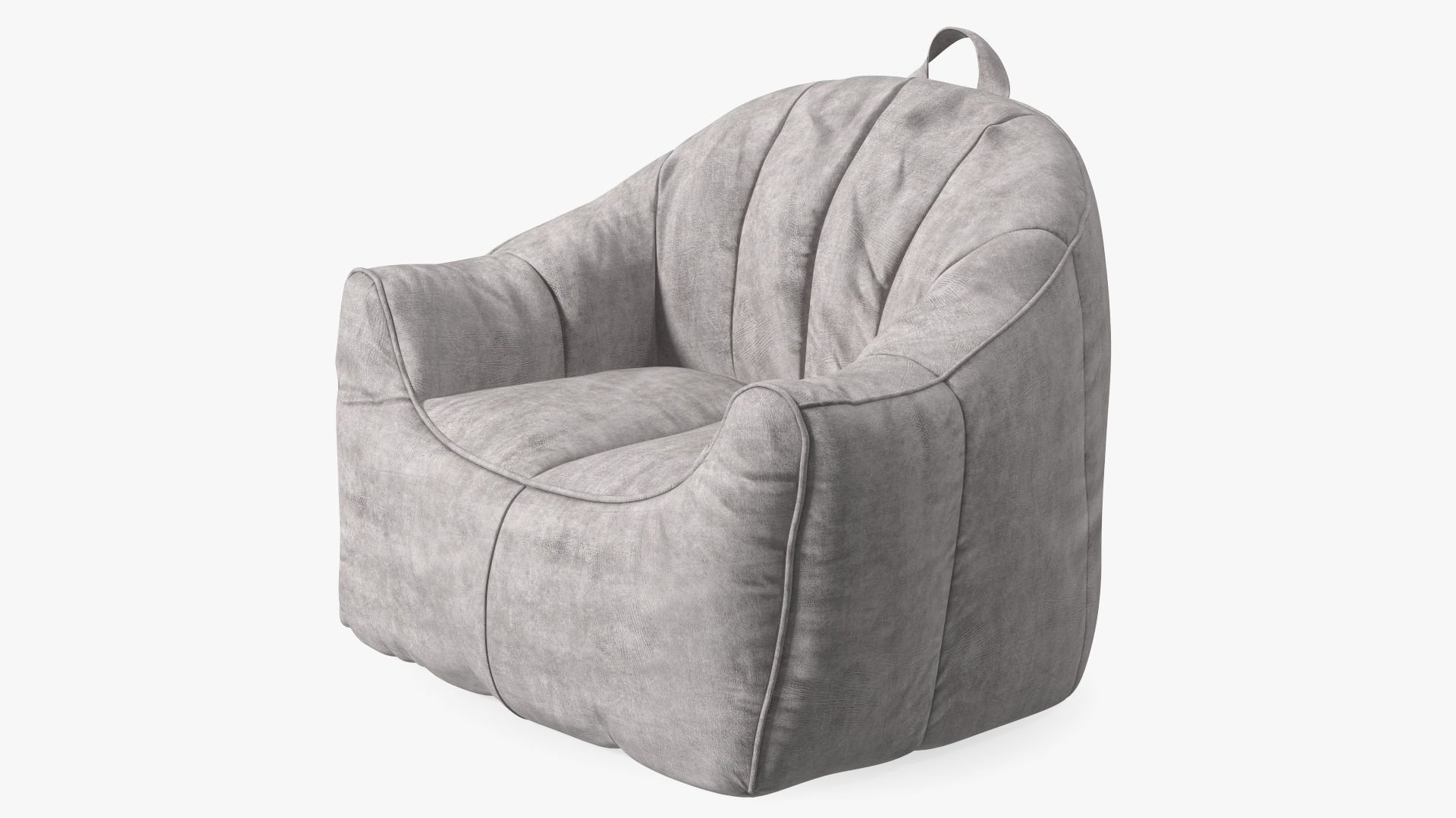 3D Big Joe Hug Bean Bag Chair Gray