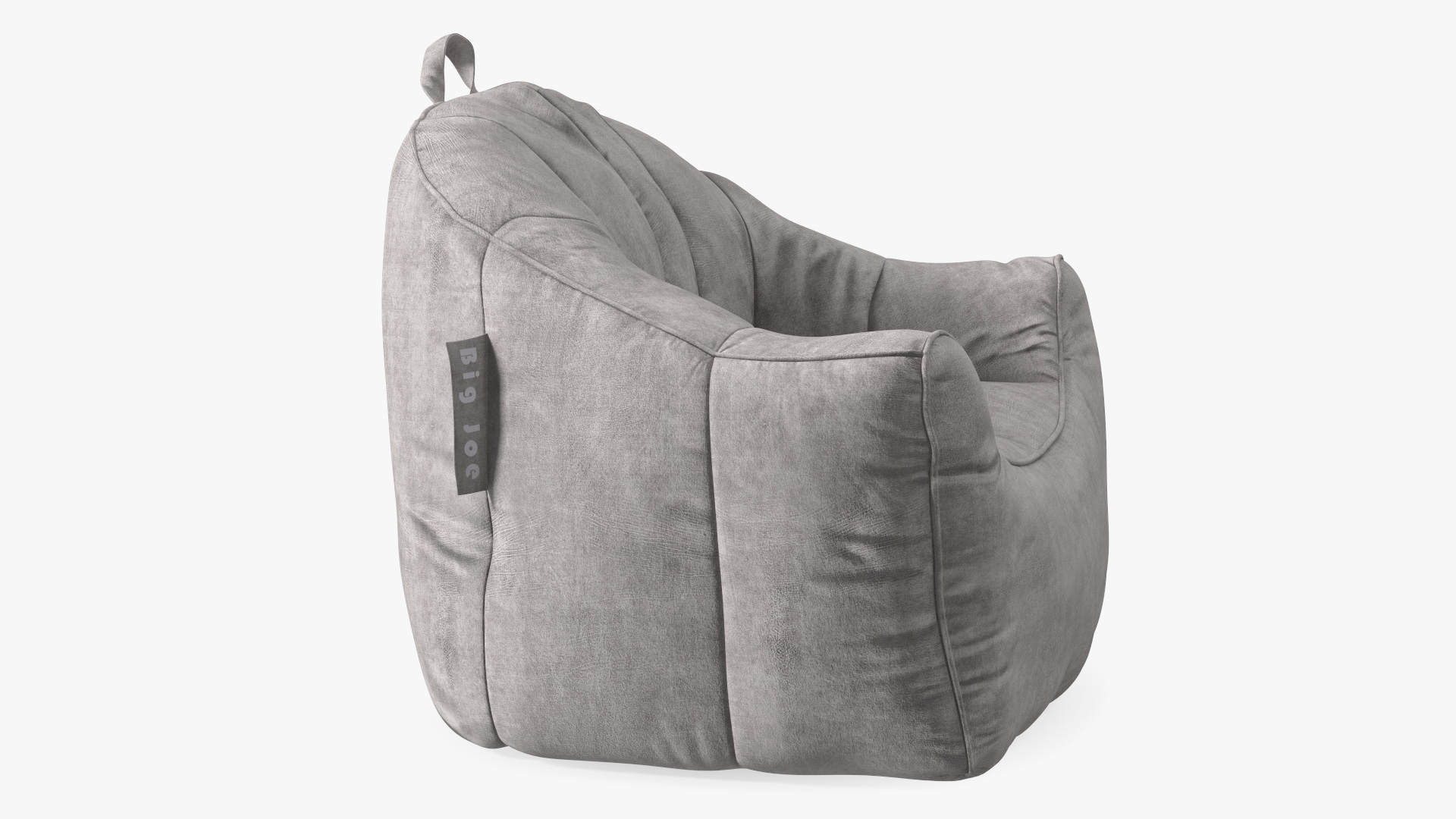 3D Big Joe Hug Bean Bag Chair Gray