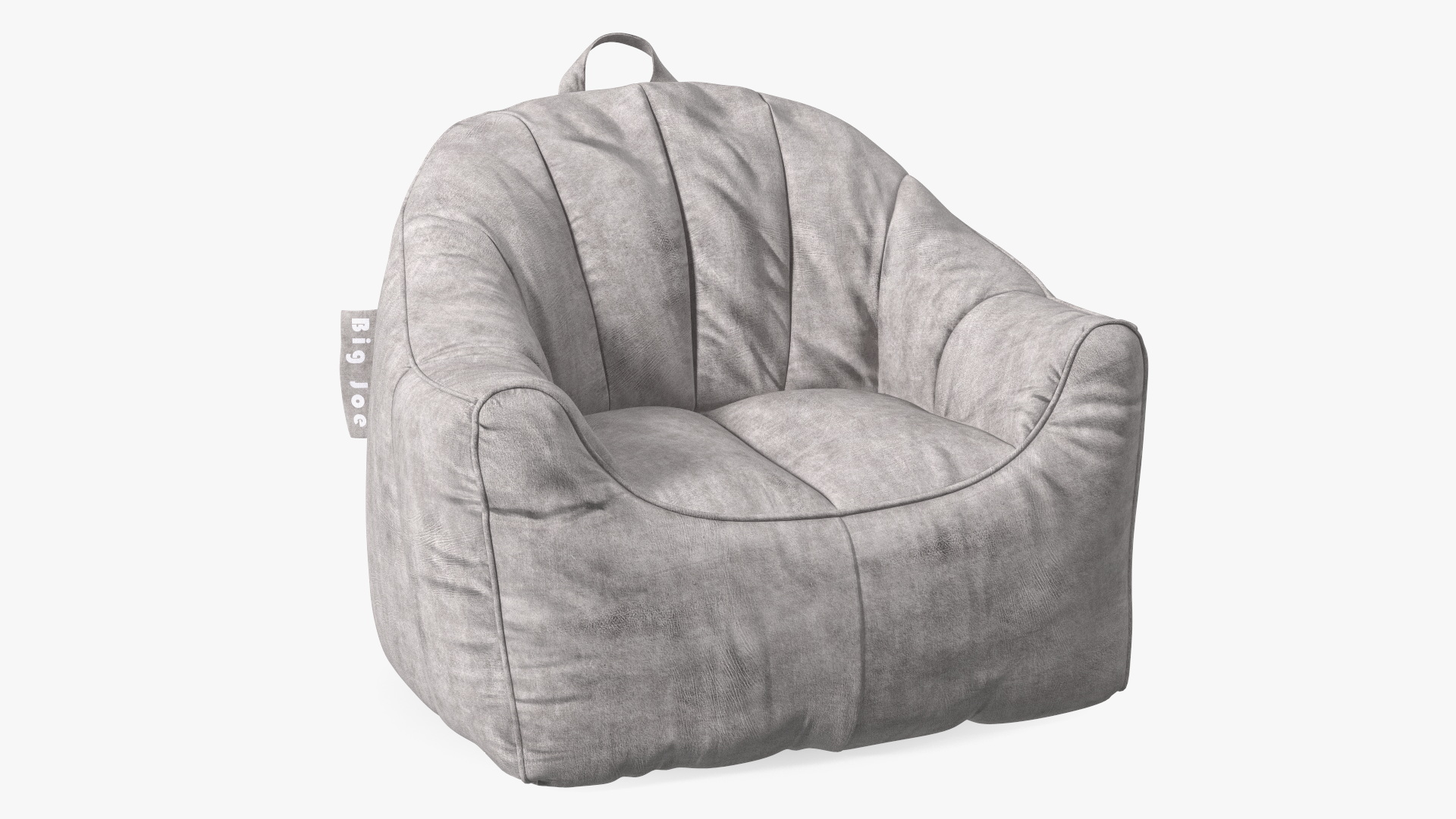 3D Big Joe Hug Bean Bag Chair Gray