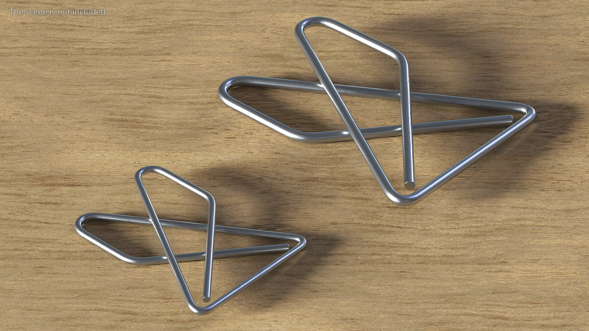 Paper Clip Butterfly Shape Metal 3D