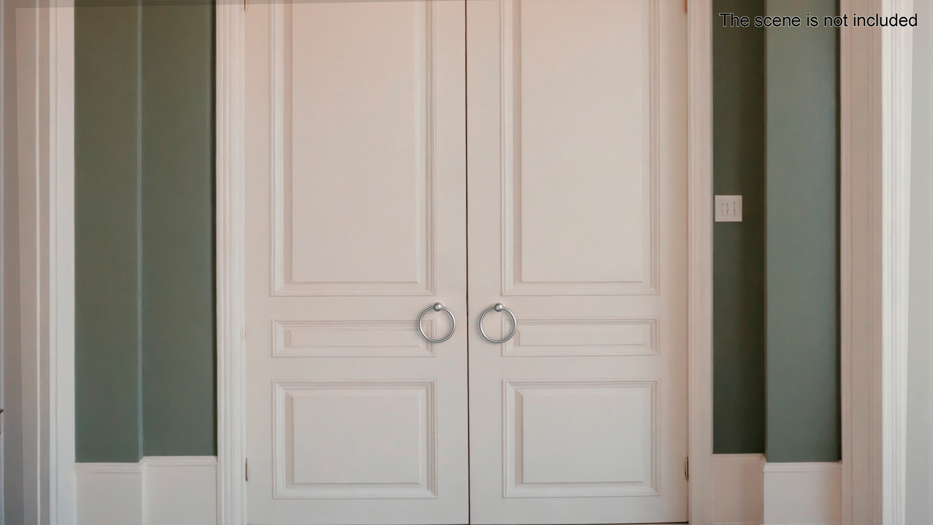 Door Handle Ring Metal 3D