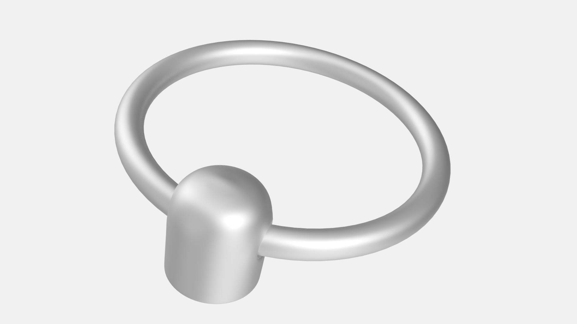 Door Handle Ring Metal 3D