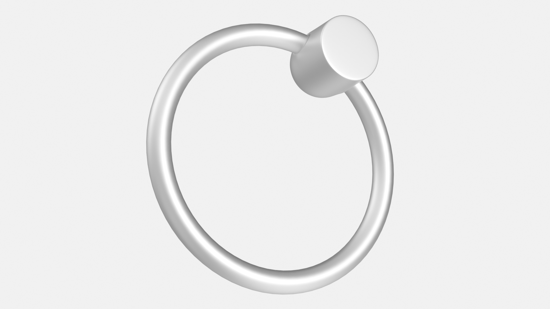 Door Handle Ring Metal 3D
