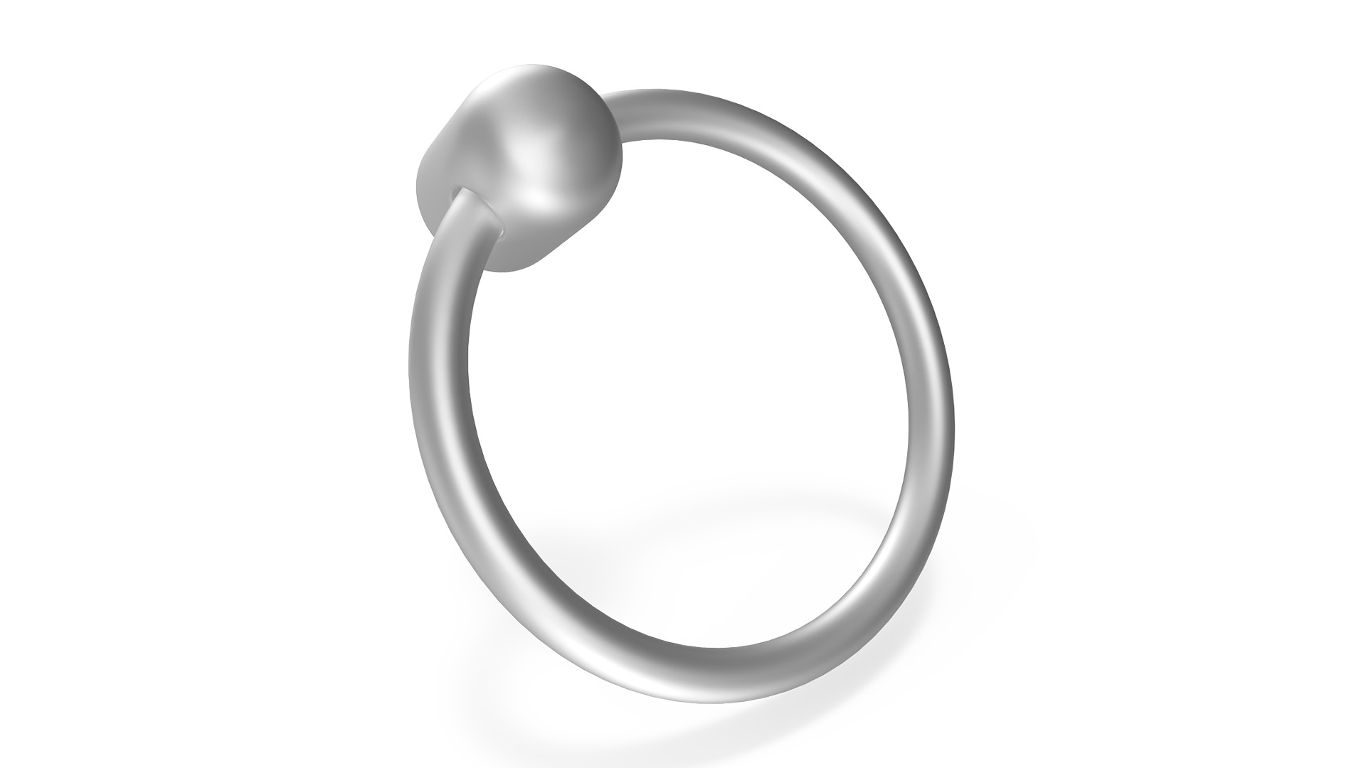 Door Handle Ring Metal 3D