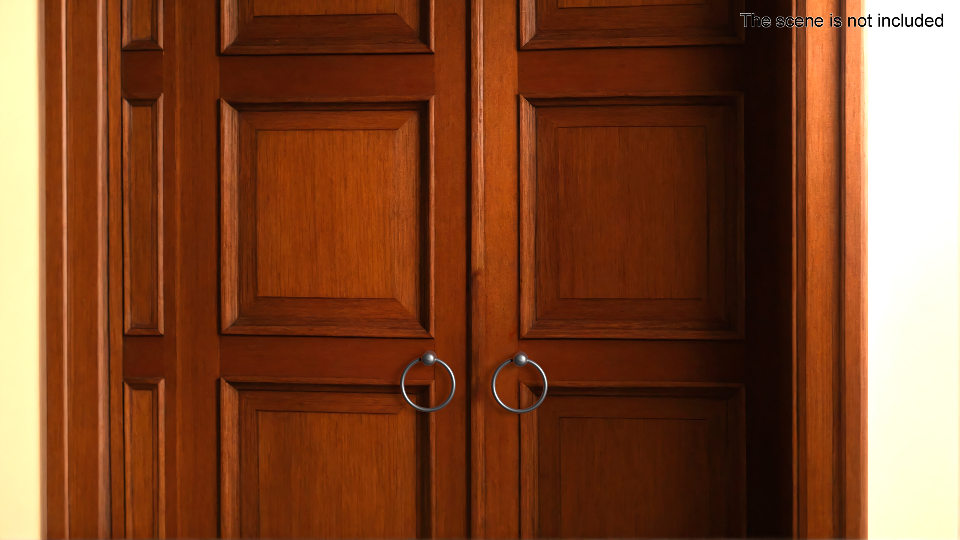 Door Handle Ring Metal 3D