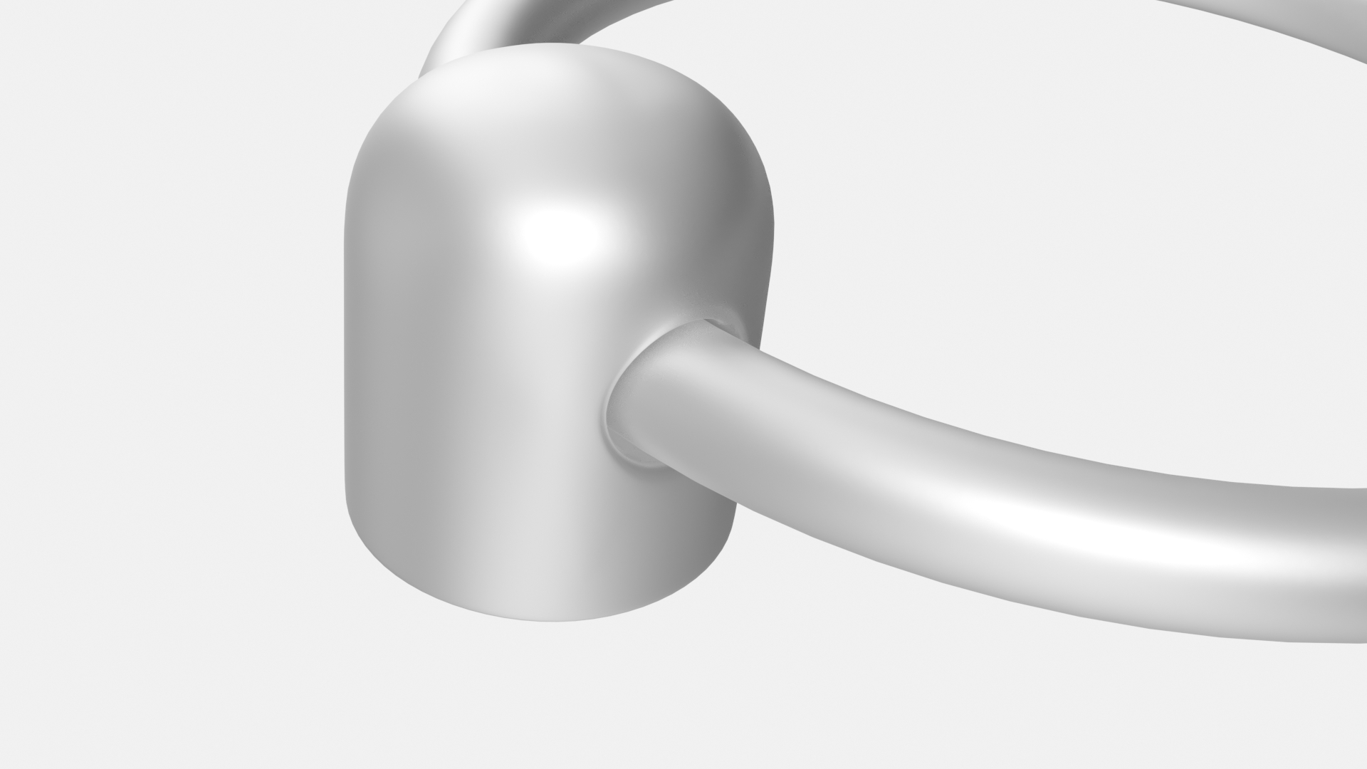 Door Handle Ring Metal 3D