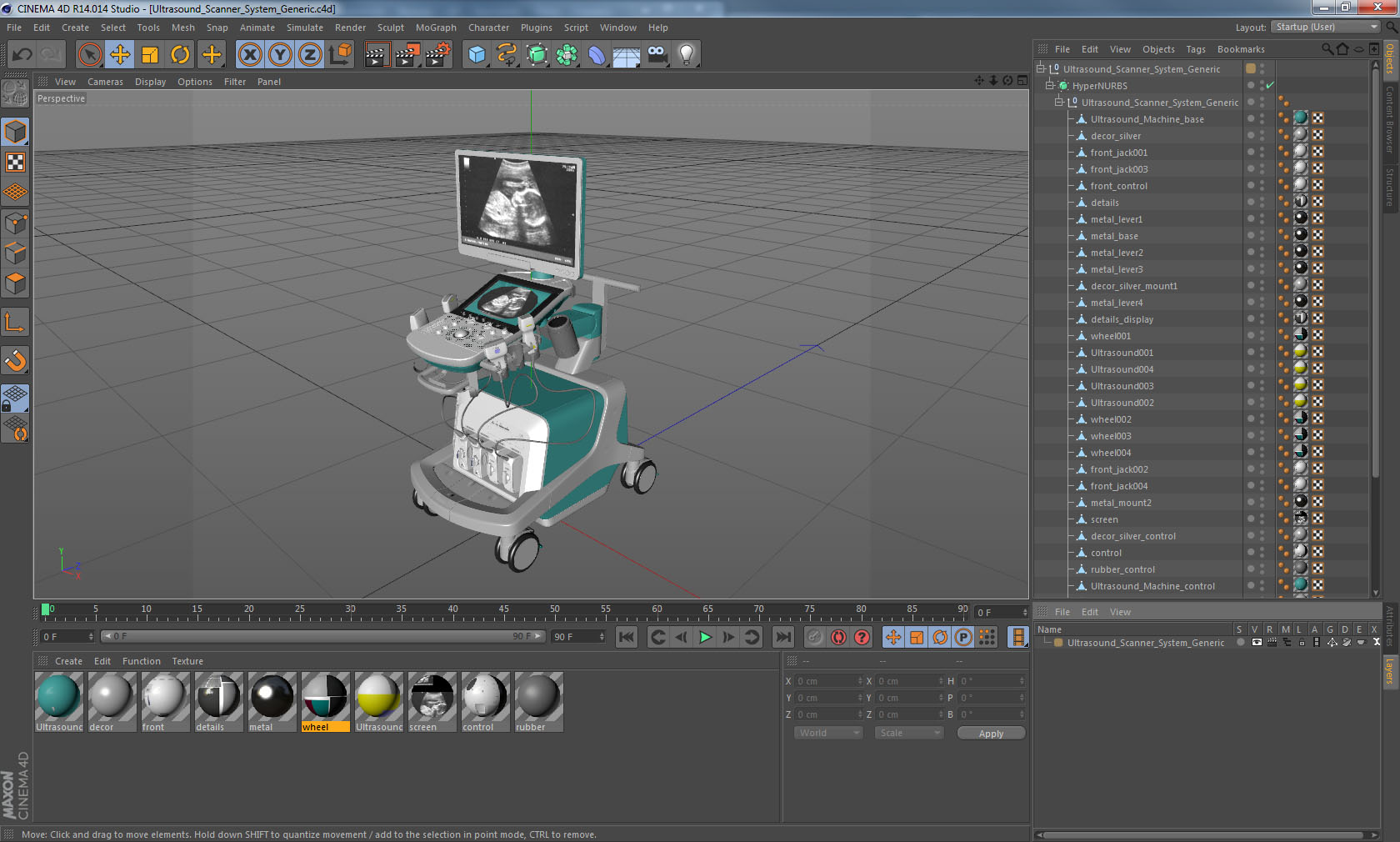 3D Ultrasound Scanner System Generic model