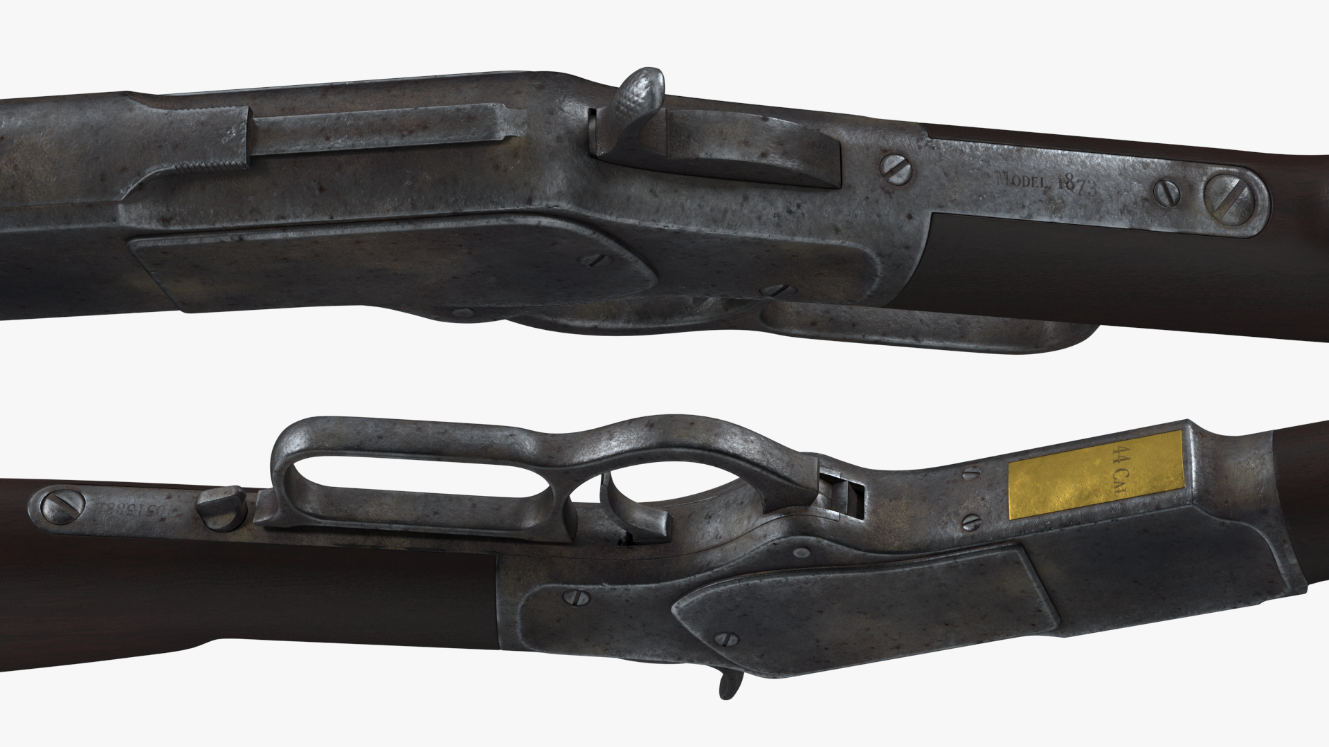 3D model Winchester Model 1873 Lever Action Rifle