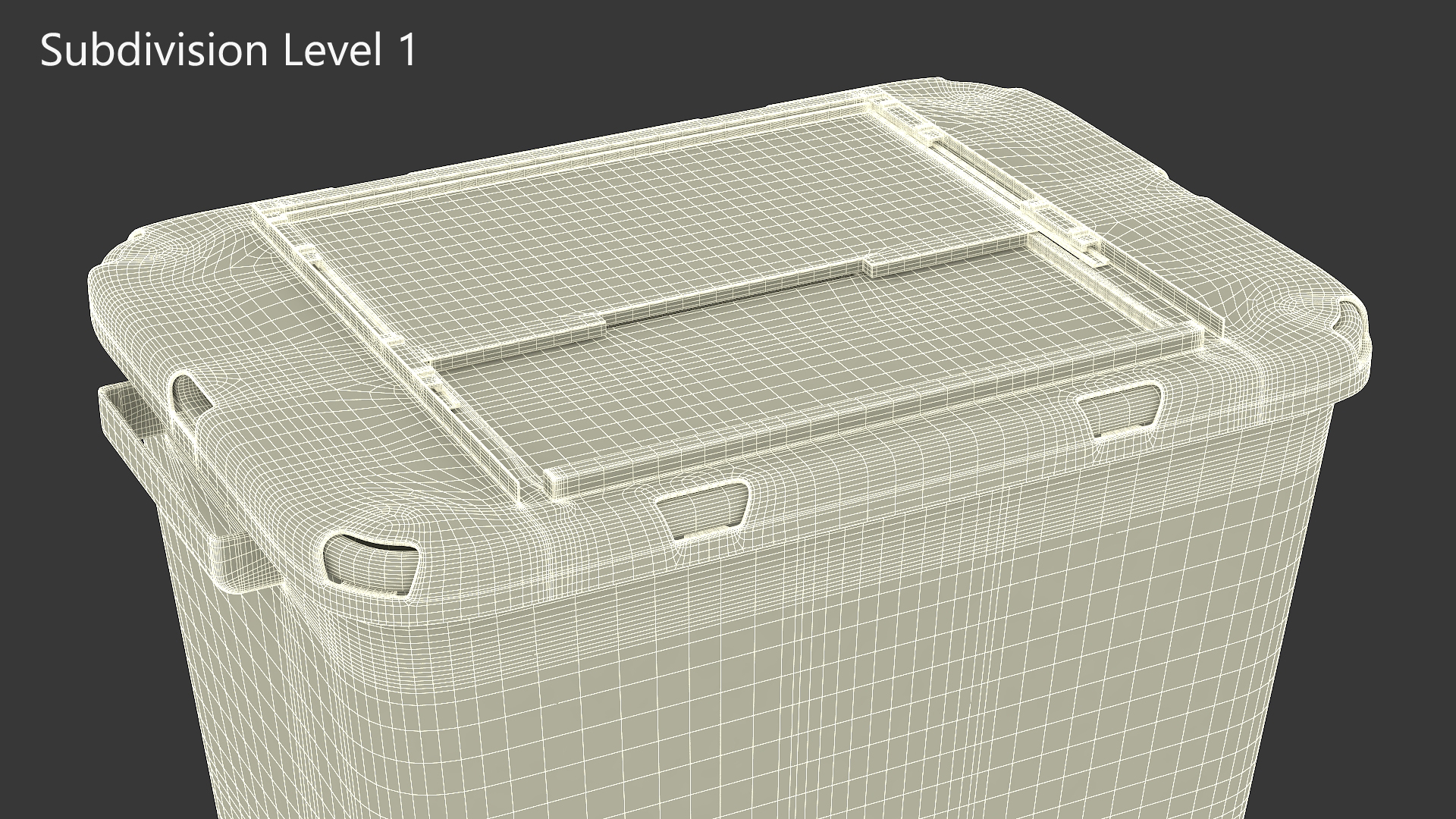 Medical Waste Disposal Container 3D