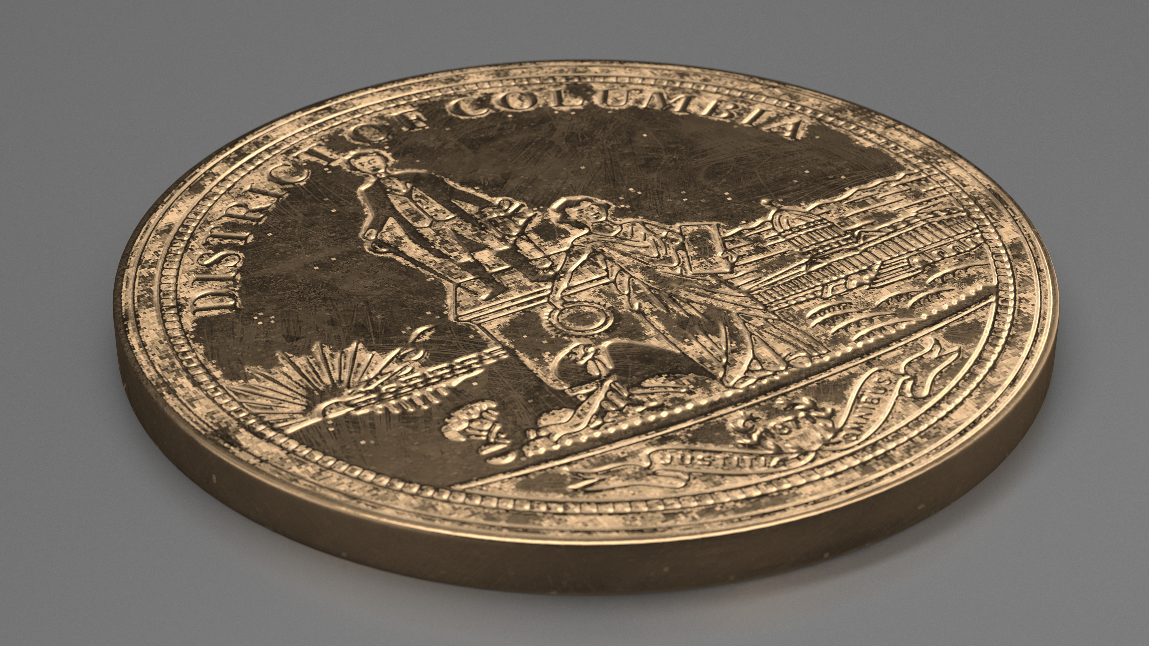 3D model District of Columbia Seal