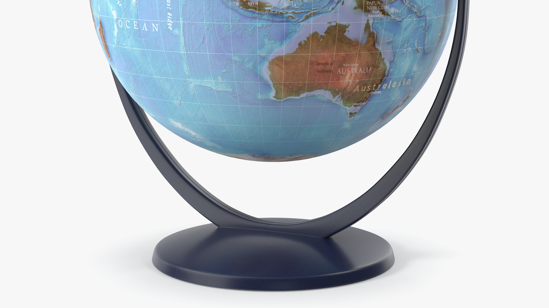 3D Physical World Globe with Stand