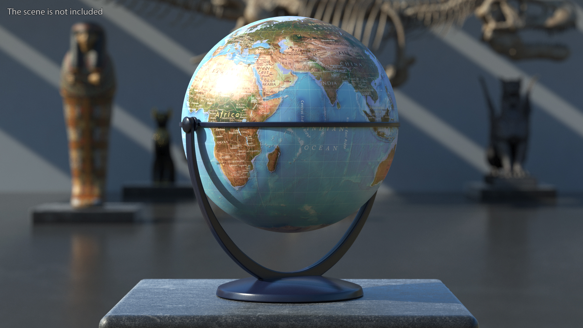 3D Physical World Globe with Stand