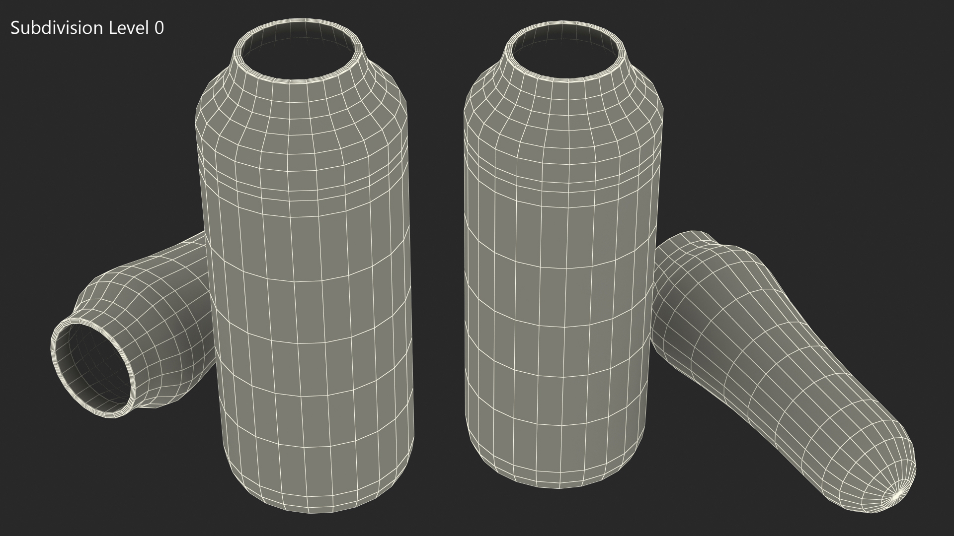 Ascorbic Acid 1ml Ampoule Opened 3D