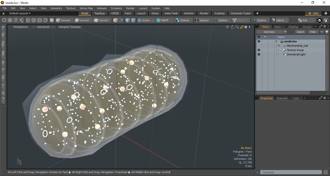 3D Mitochondrial Cell model