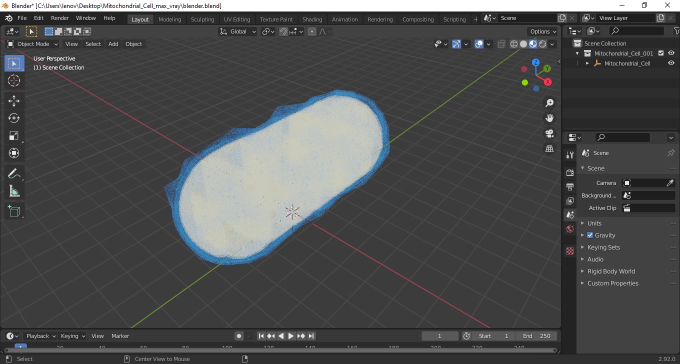 3D Mitochondrial Cell model