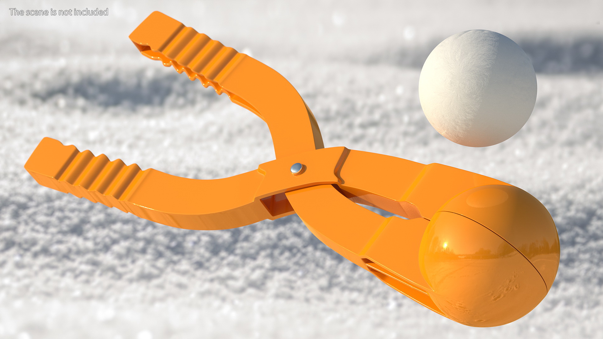3D Snowball Maker Clip with Snowball model
