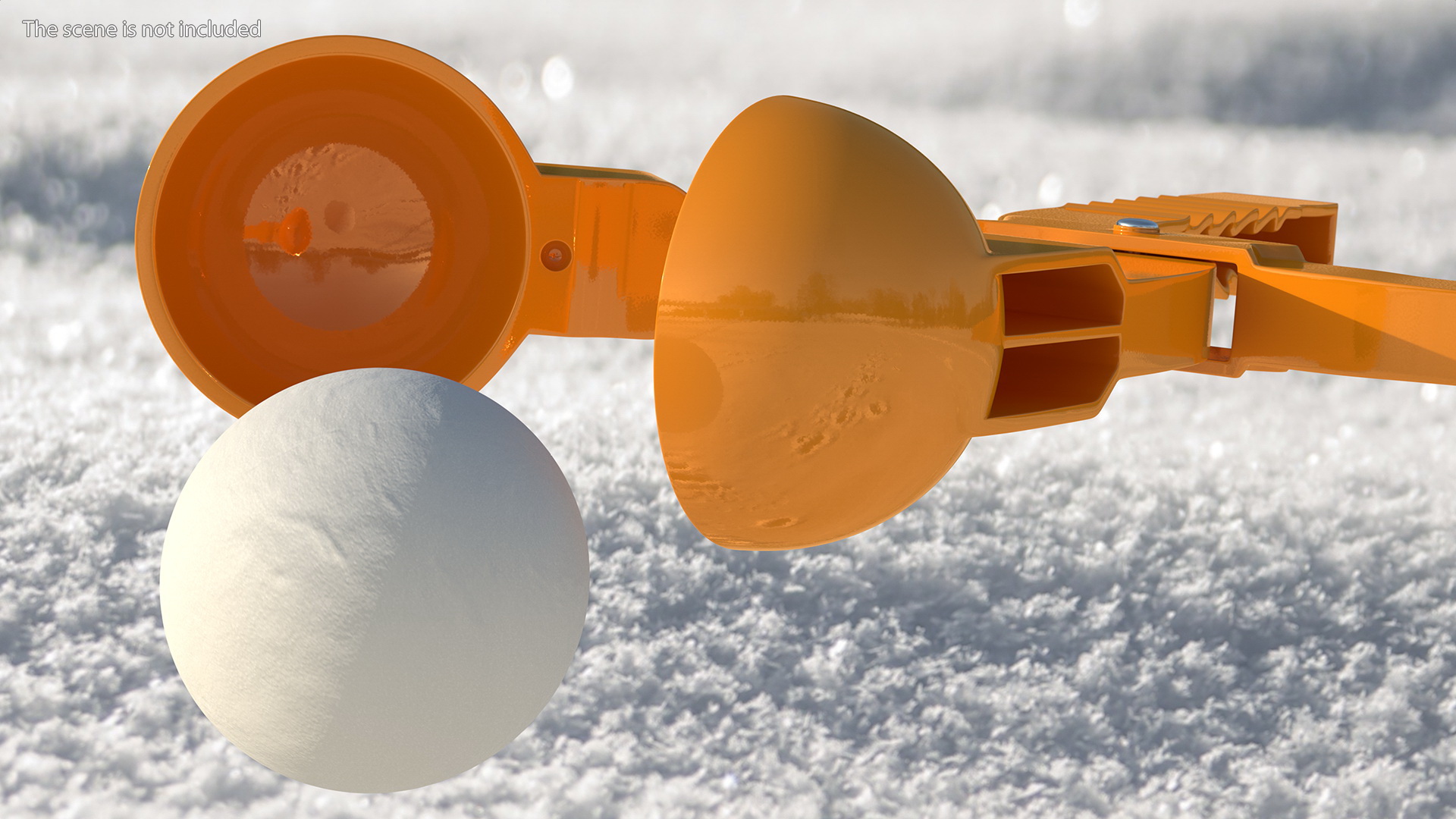3D Snowball Maker Clip with Snowball model