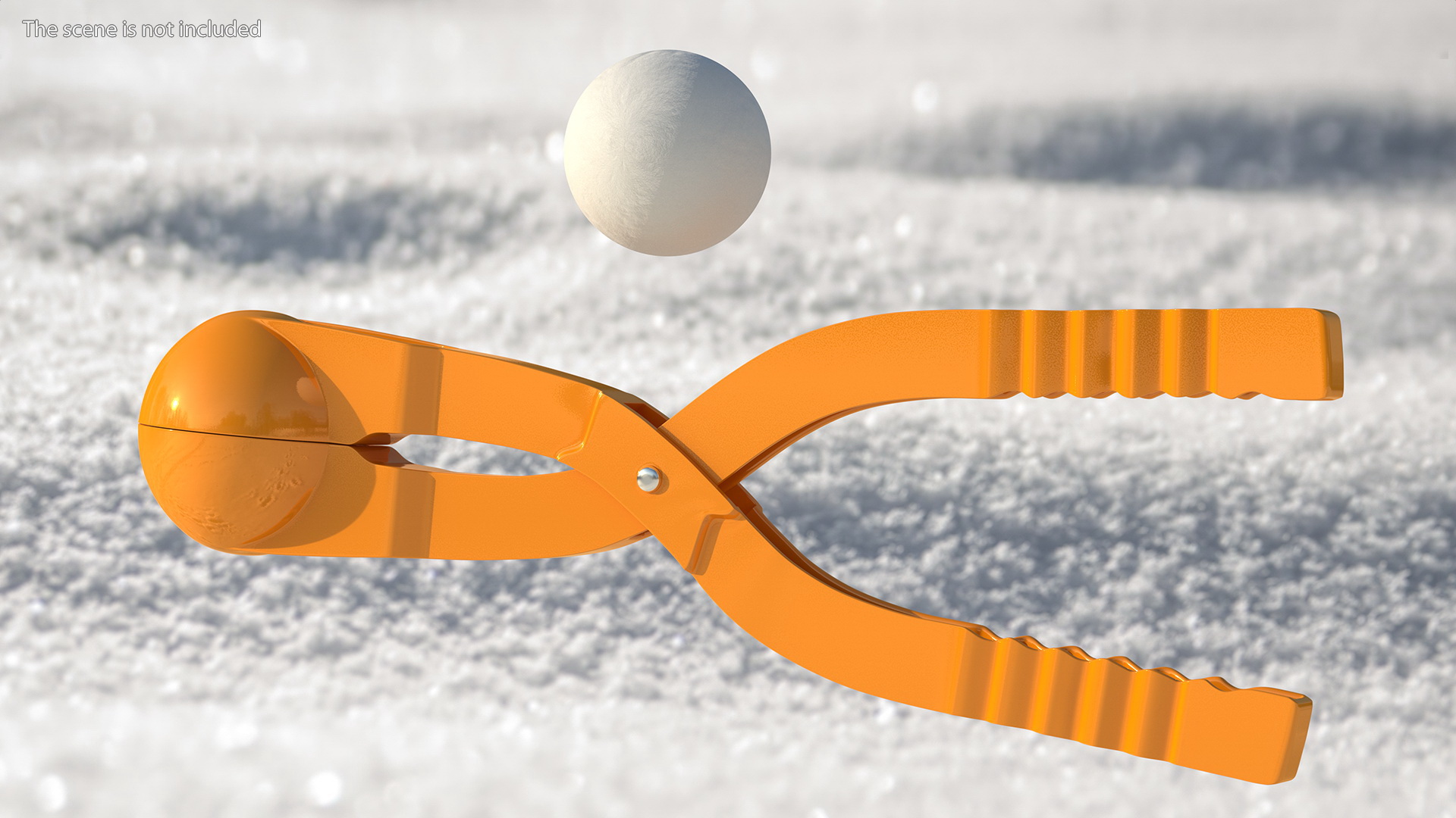 3D Snowball Maker Clip with Snowball model