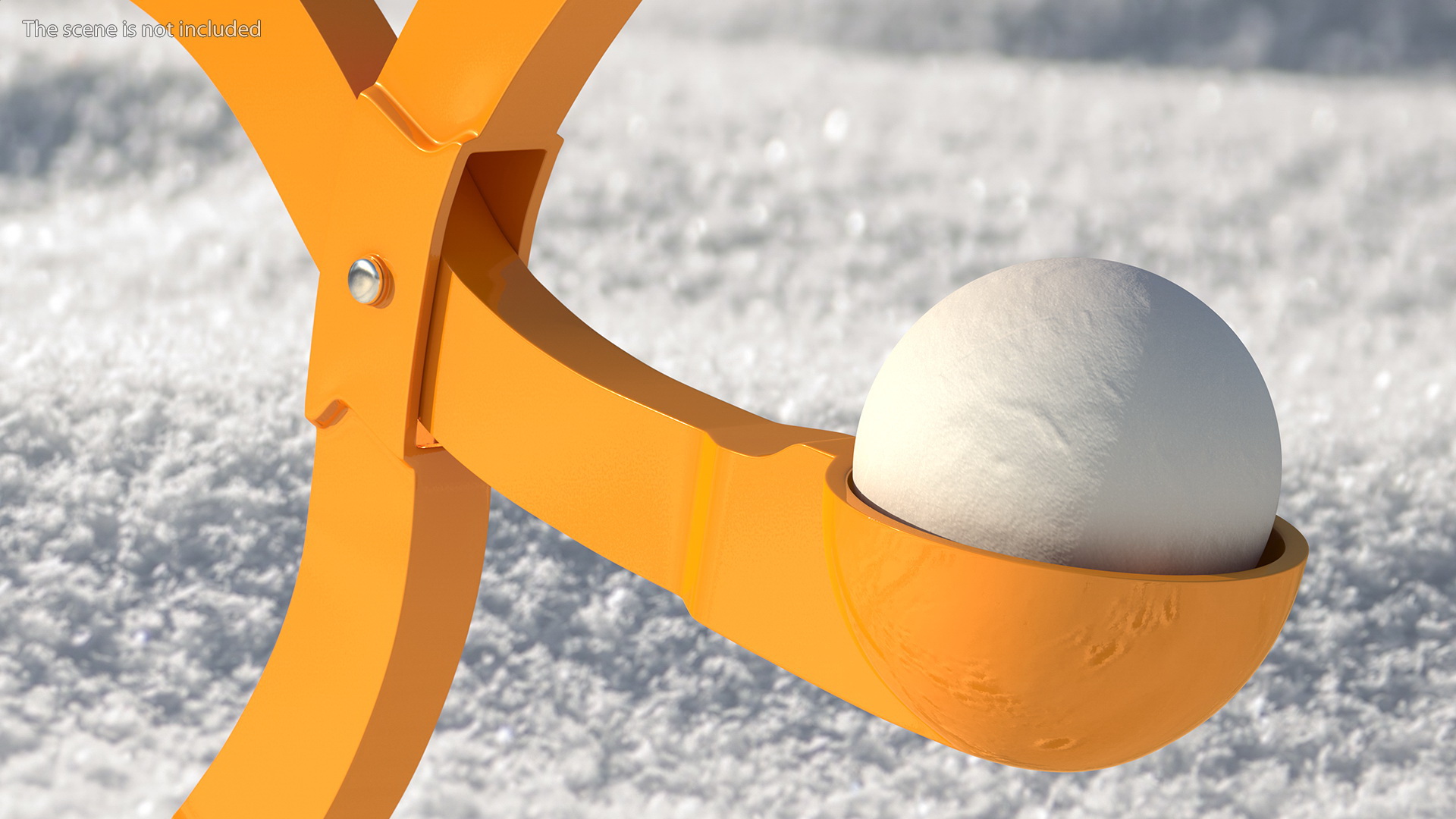 3D Snowball Maker Clip with Snowball model