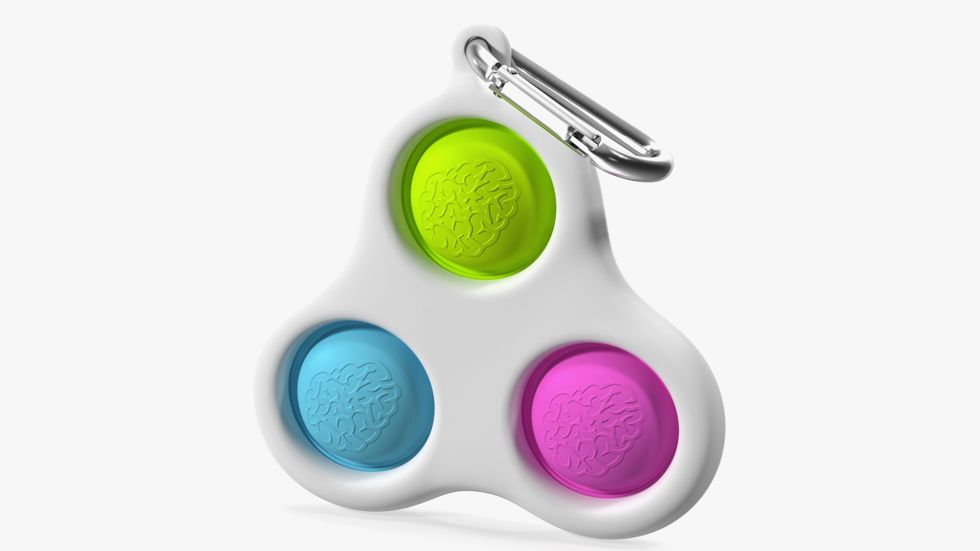 3D model Handheld Simple Dimple Toy with Key Clip