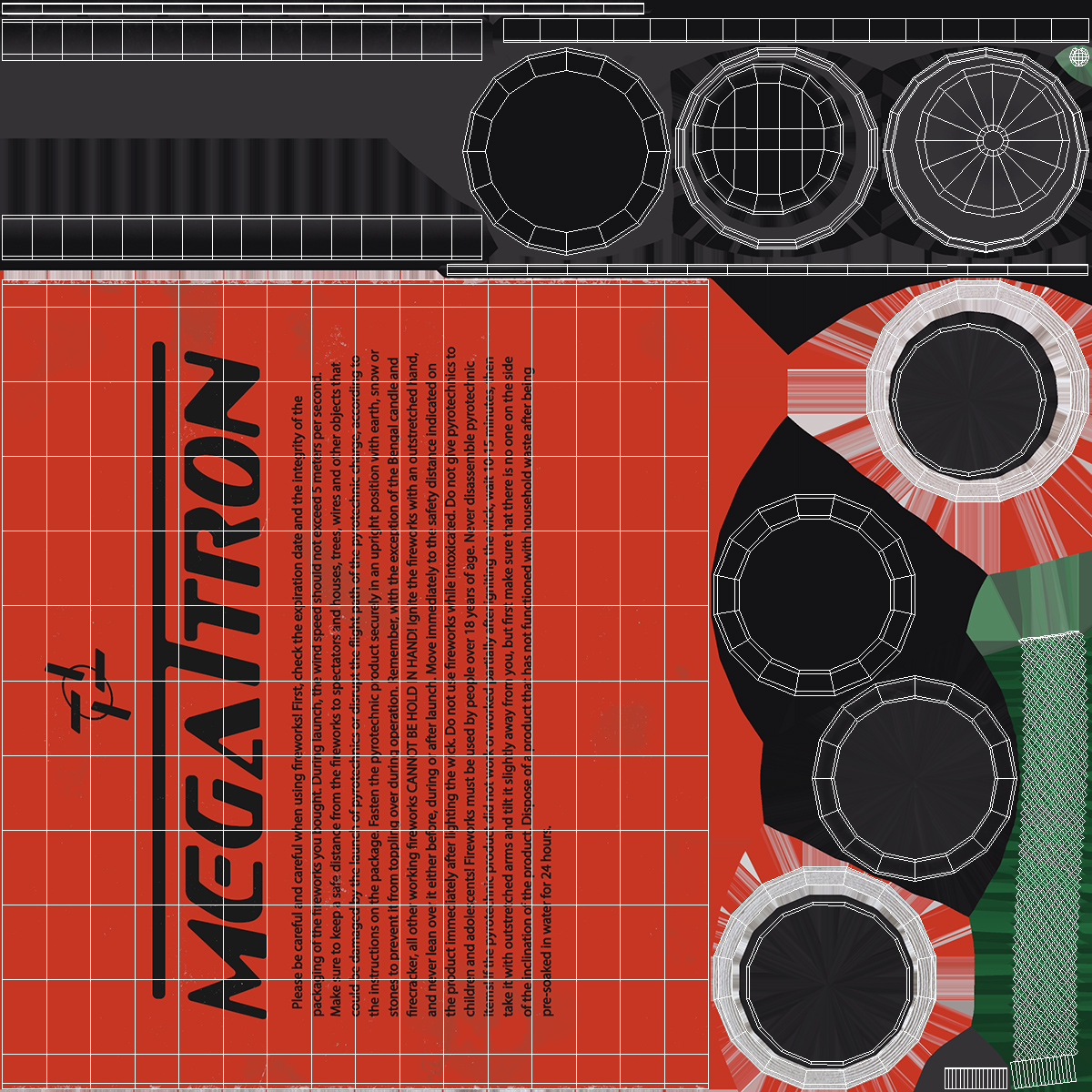 3D model Megatron Firecracker with Fuse
