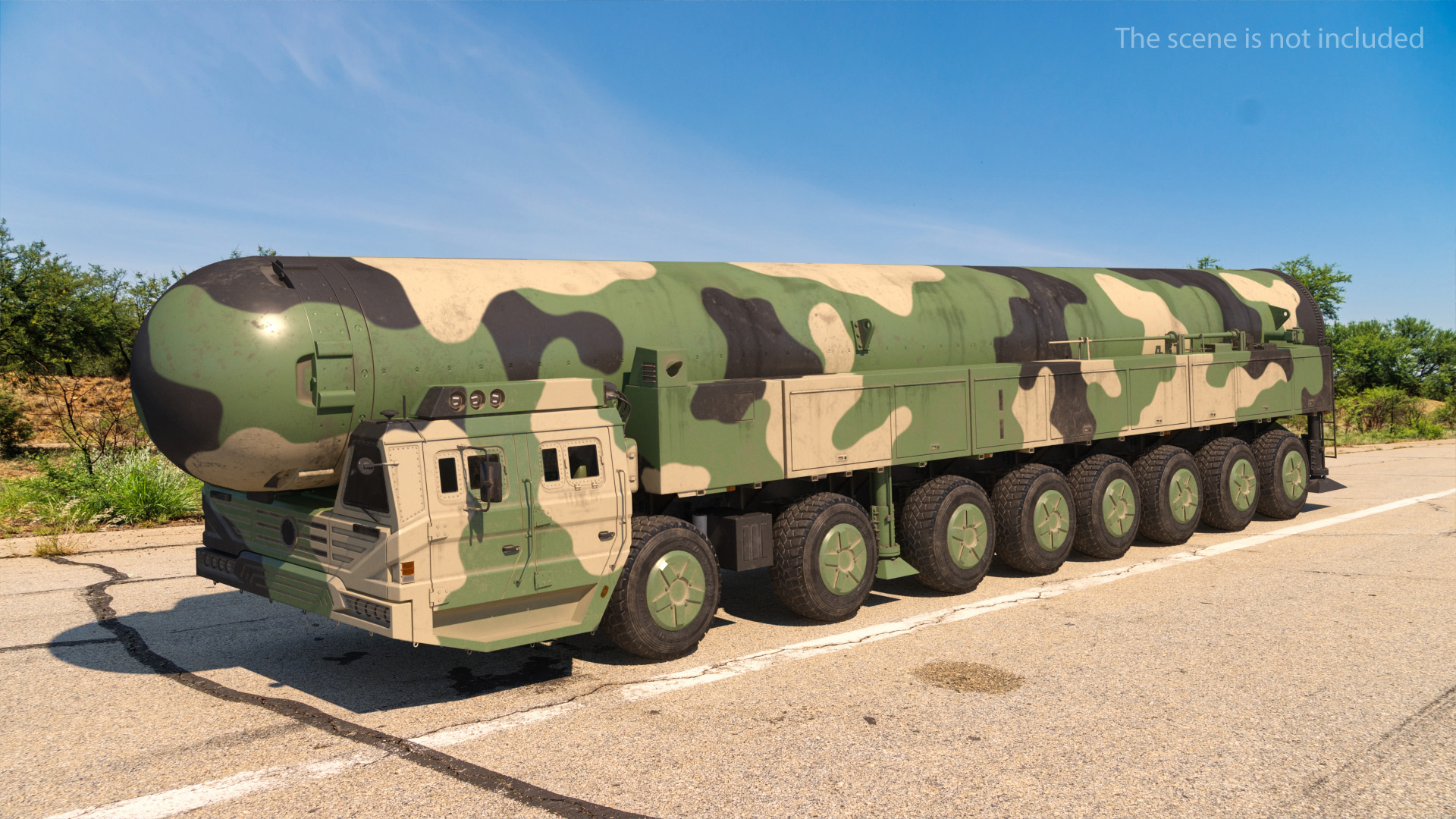3D ICBM Launch Vehicle Generic Dusty model