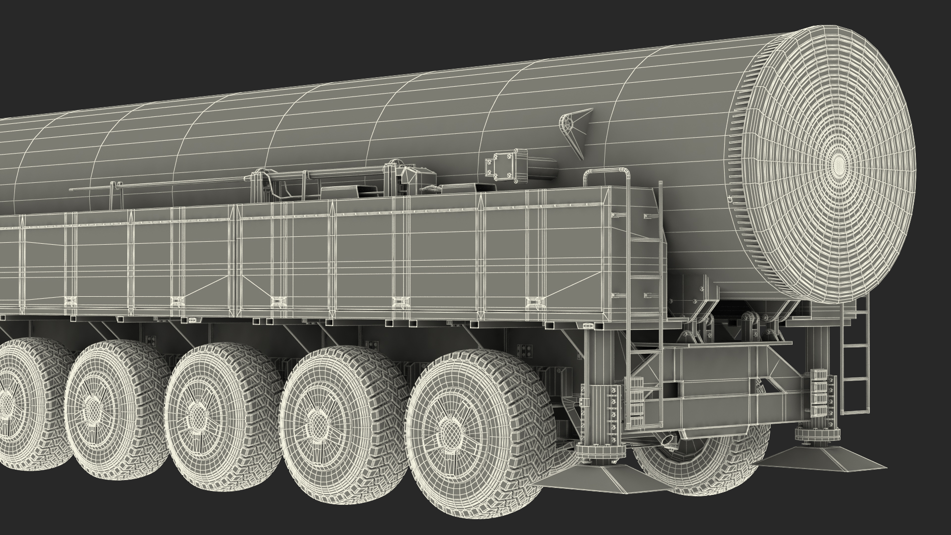 3D ICBM Launch Vehicle Generic Dusty model