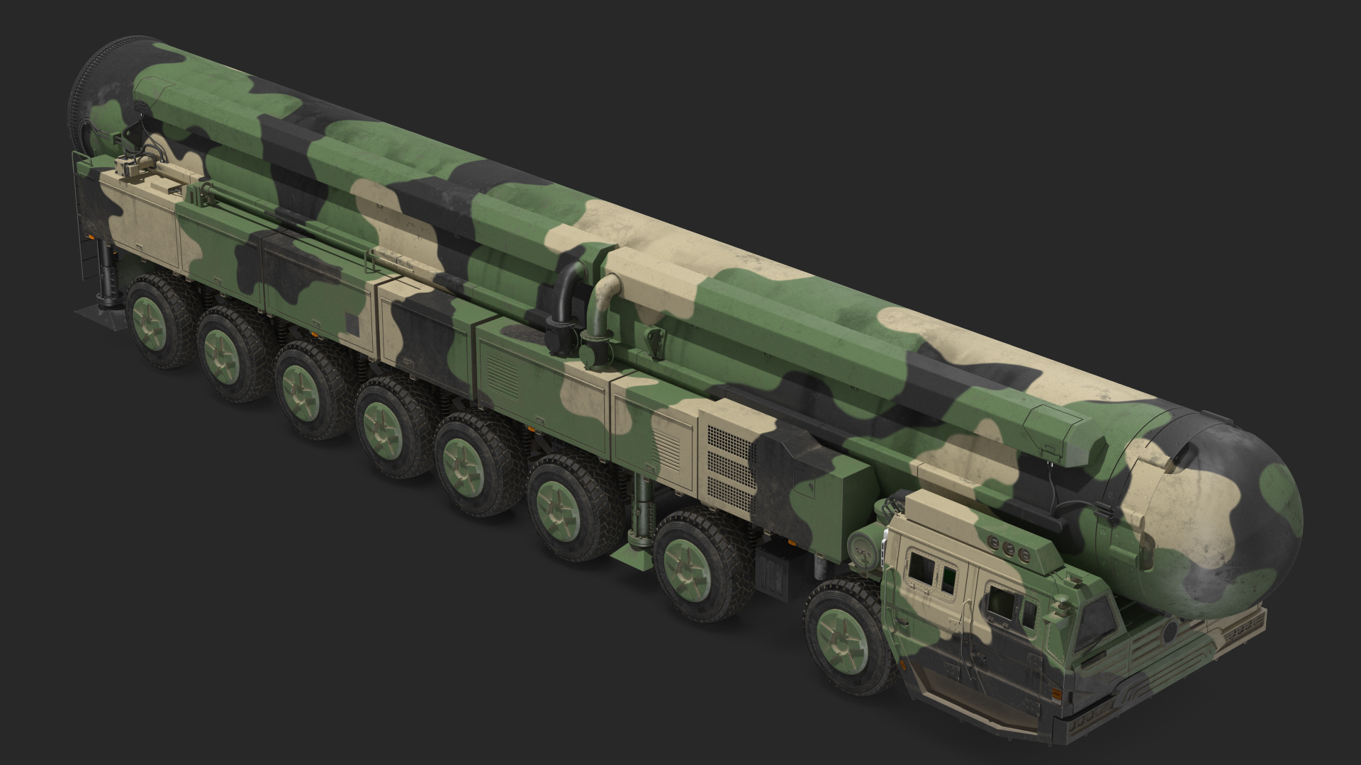 3D ICBM Launch Vehicle Generic Dusty model