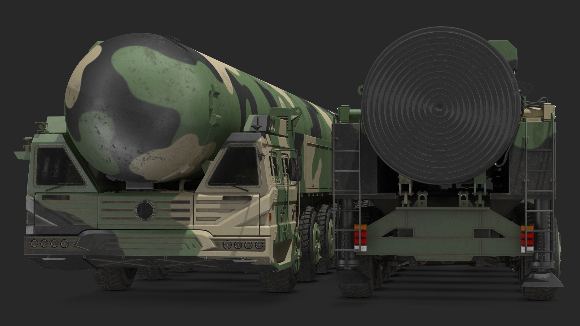3D ICBM Launch Vehicle Generic Dusty model