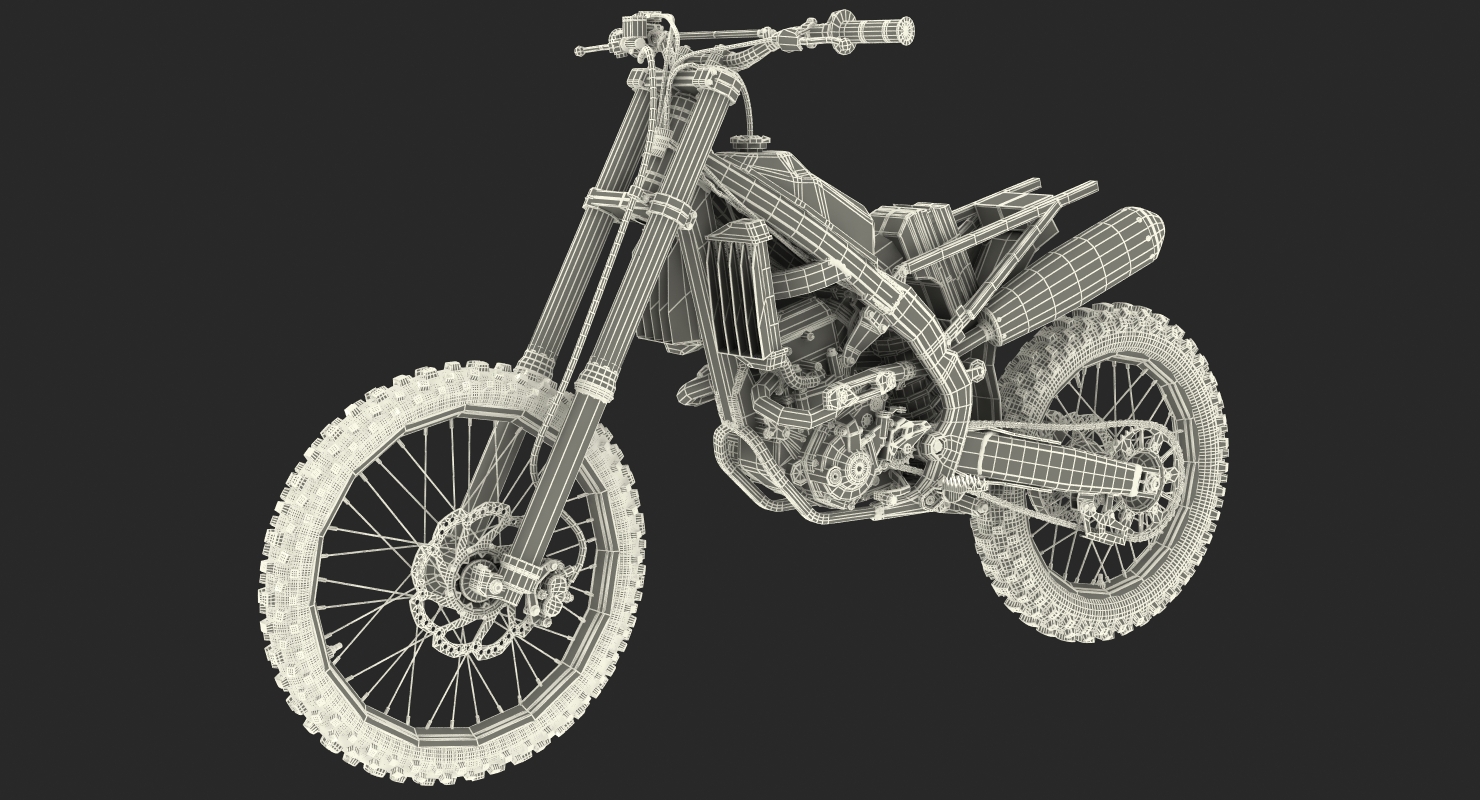3D Motocross Bike Honda CRF250R 2018 model