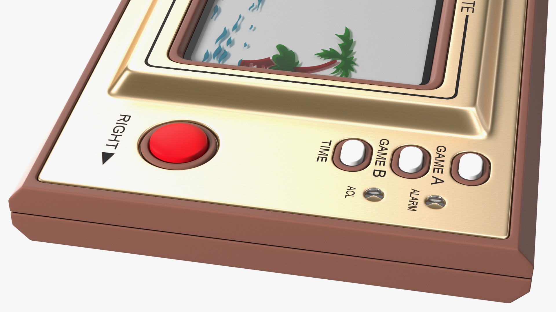 Nintendo Game and Watch Parachute Game Console Turned Off 3D