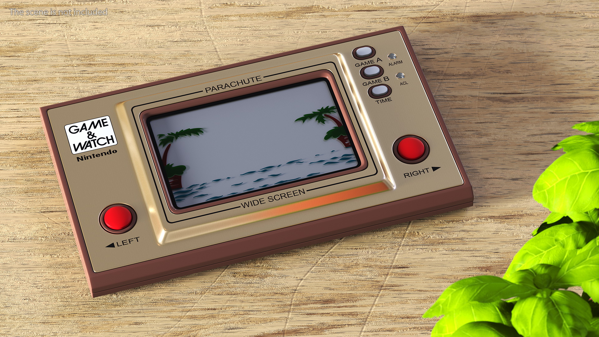 Nintendo Game and Watch Parachute Game Console Turned Off 3D