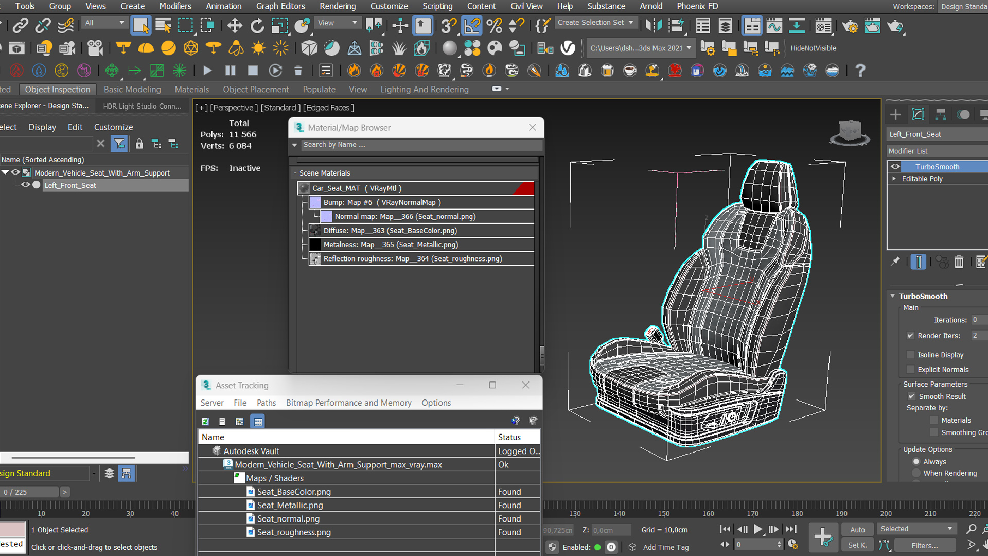 Modern Vehicle Seat With Arm Support - view 9