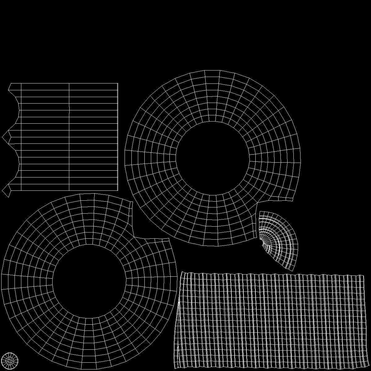 3D Eye Lag Screw model
