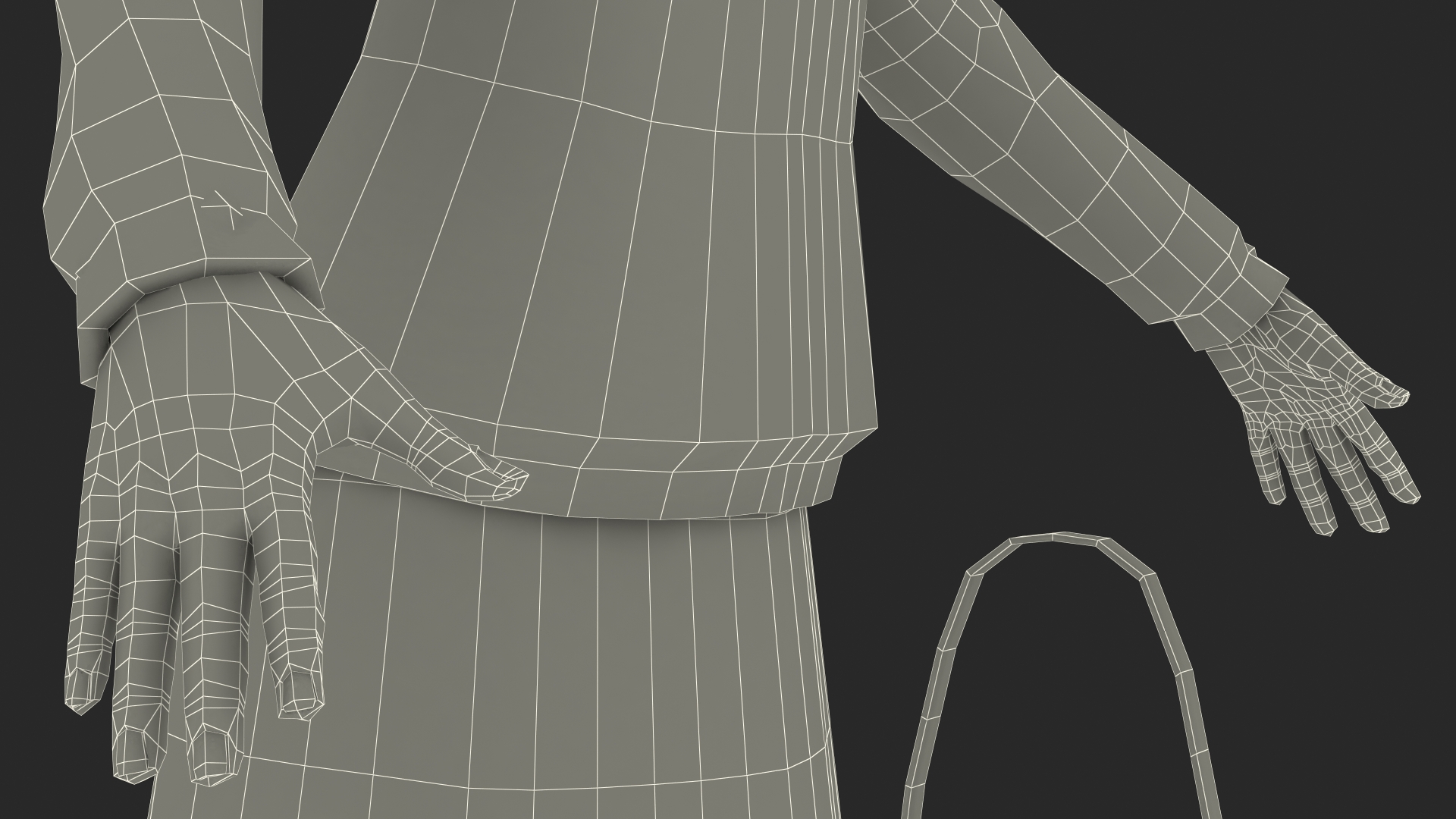 Street Style Black Young Woman T Pose 3D