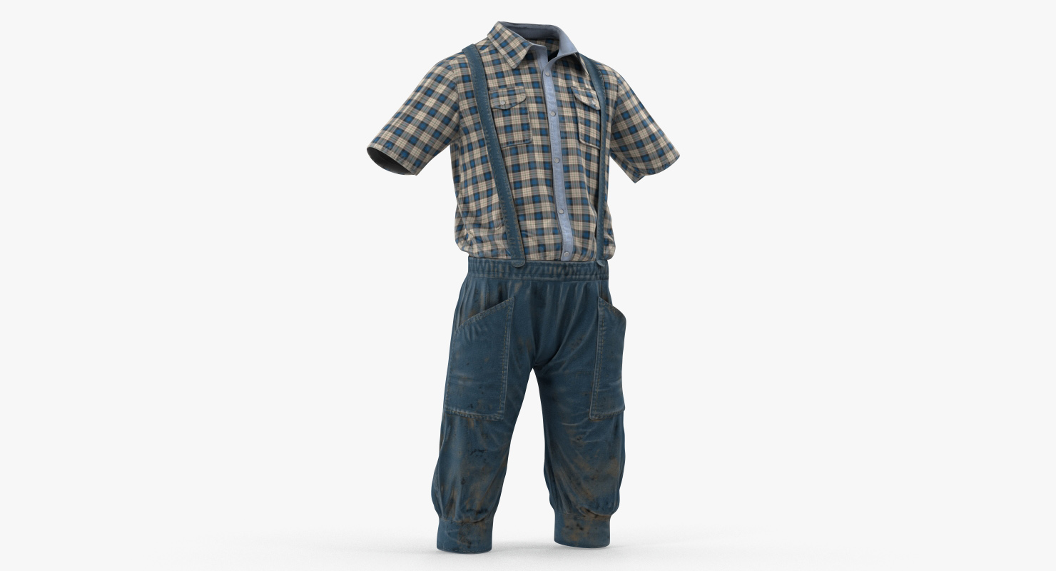 3D Vintage Denim Costume