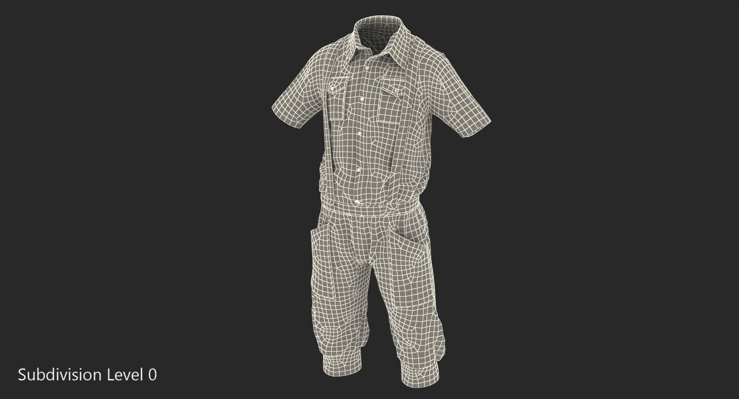 3D Vintage Denim Costume