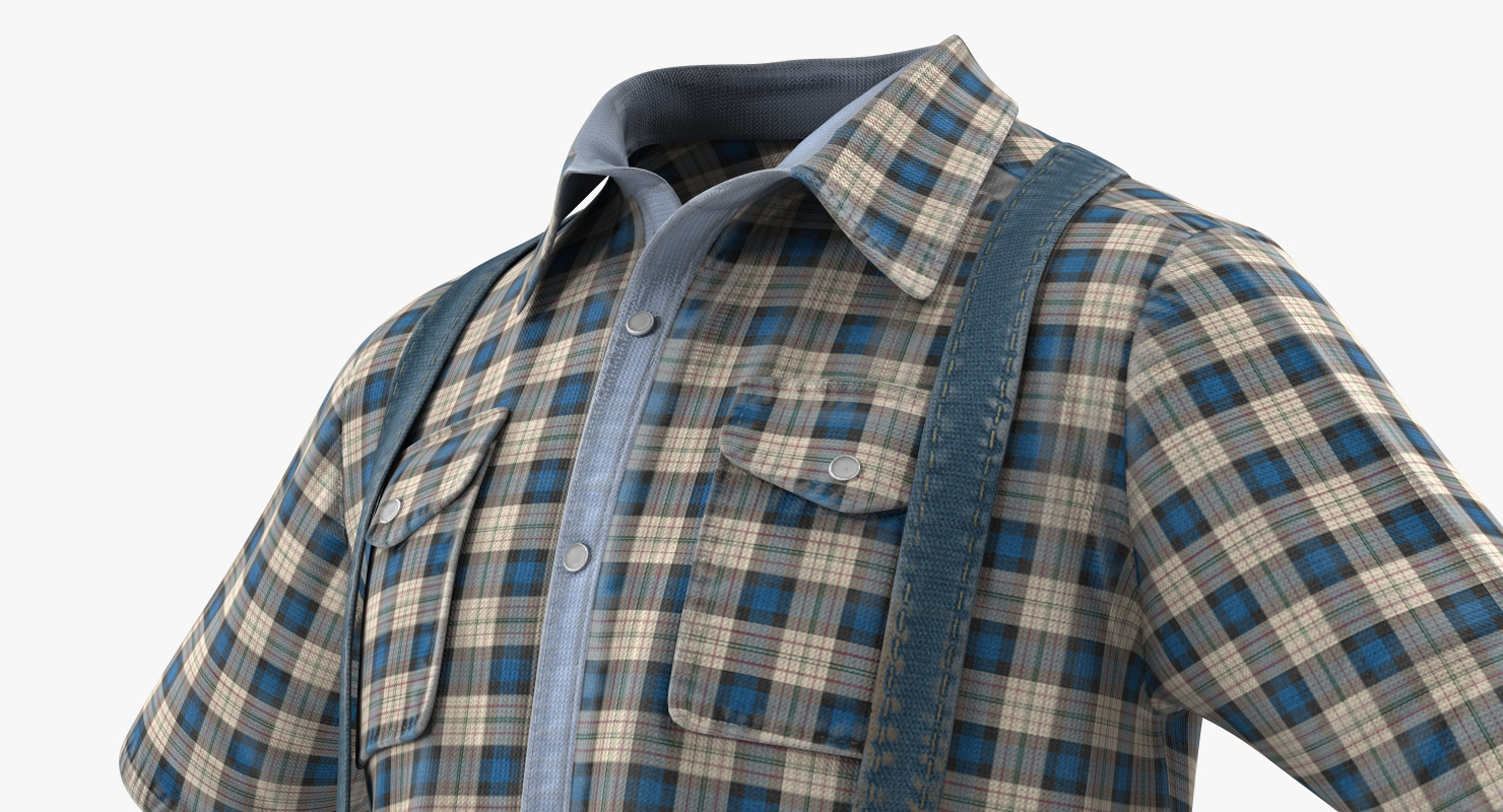 3D Vintage Denim Costume