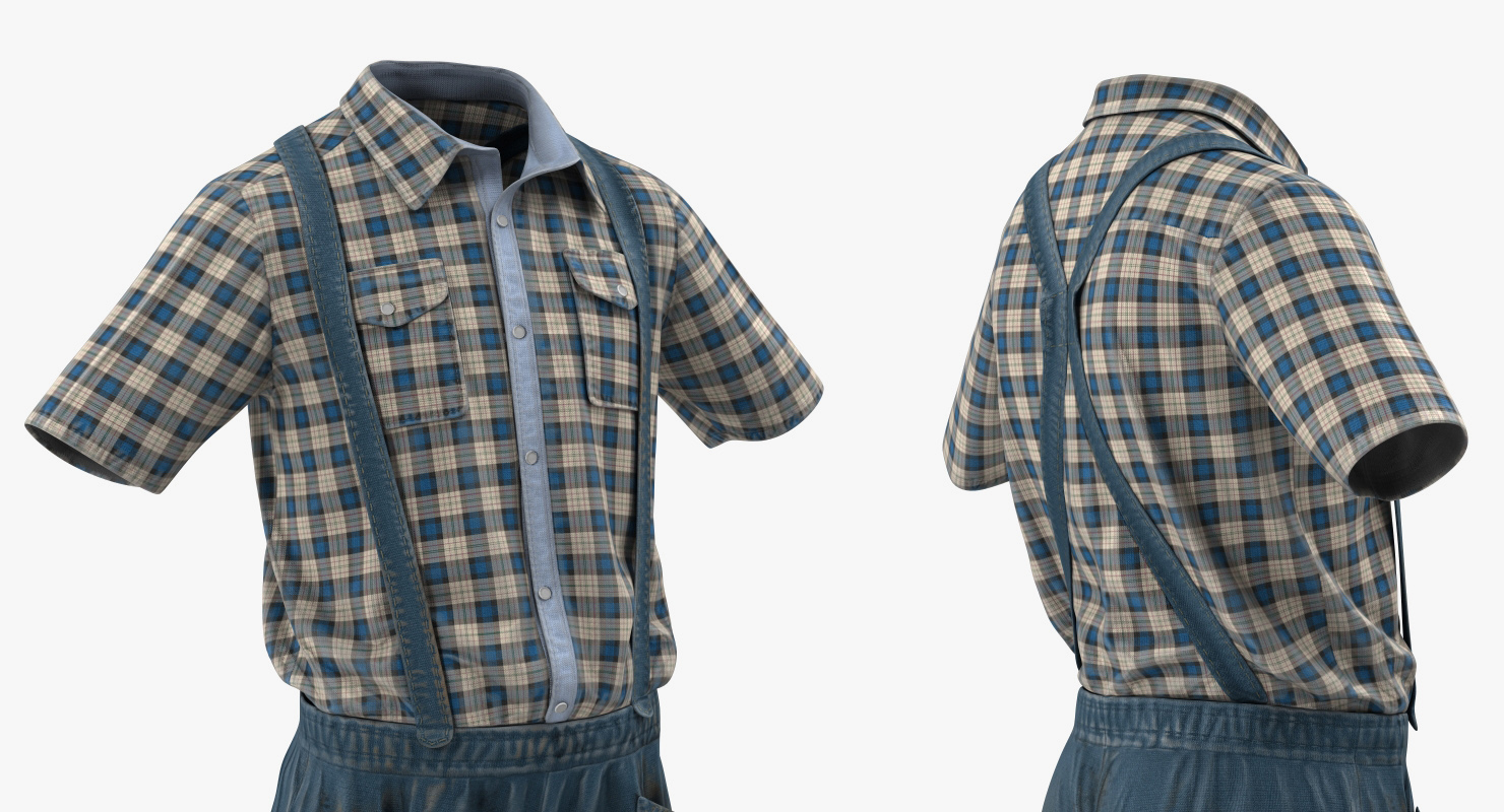 3D Vintage Denim Costume