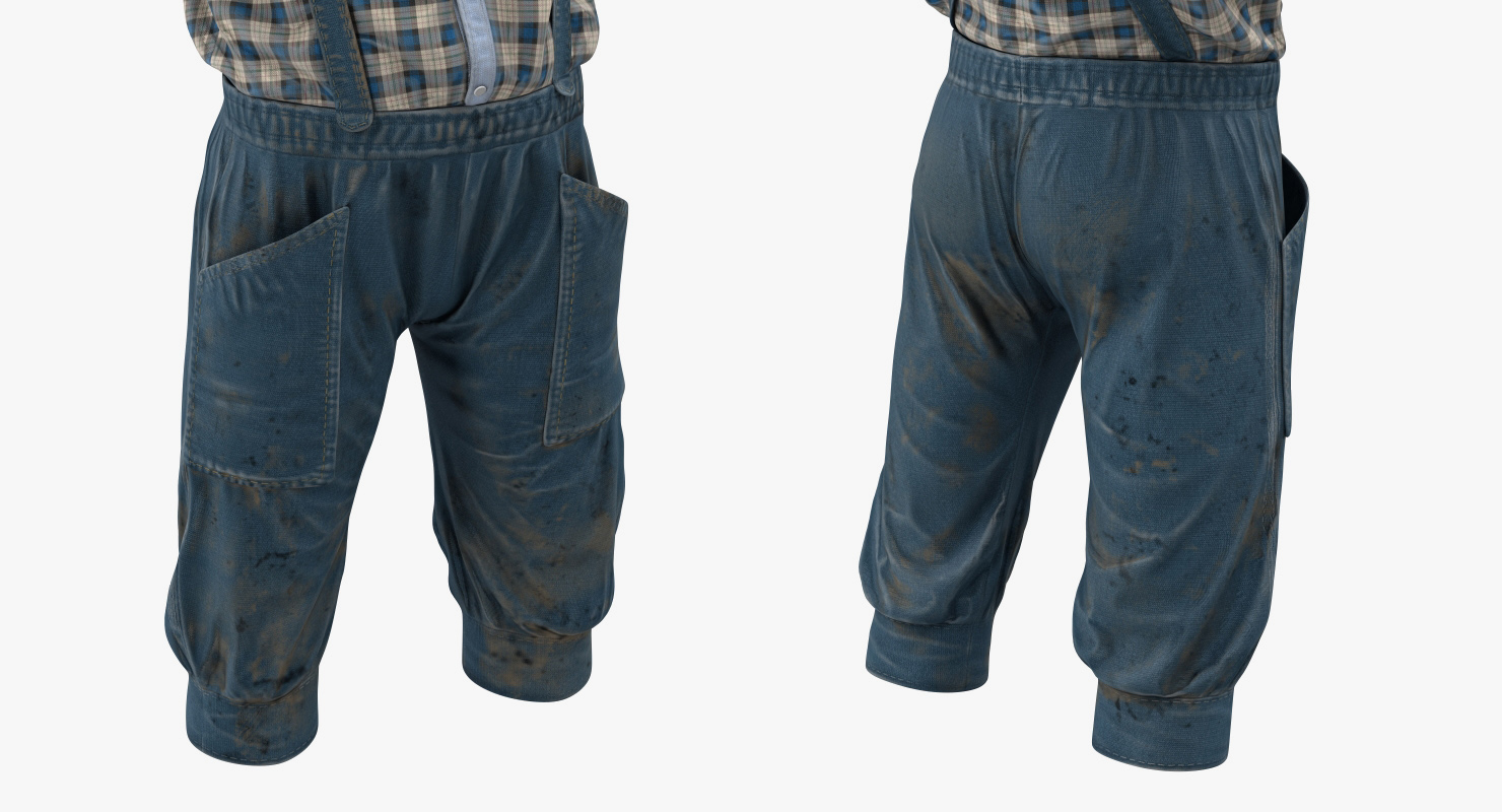3D Vintage Denim Costume